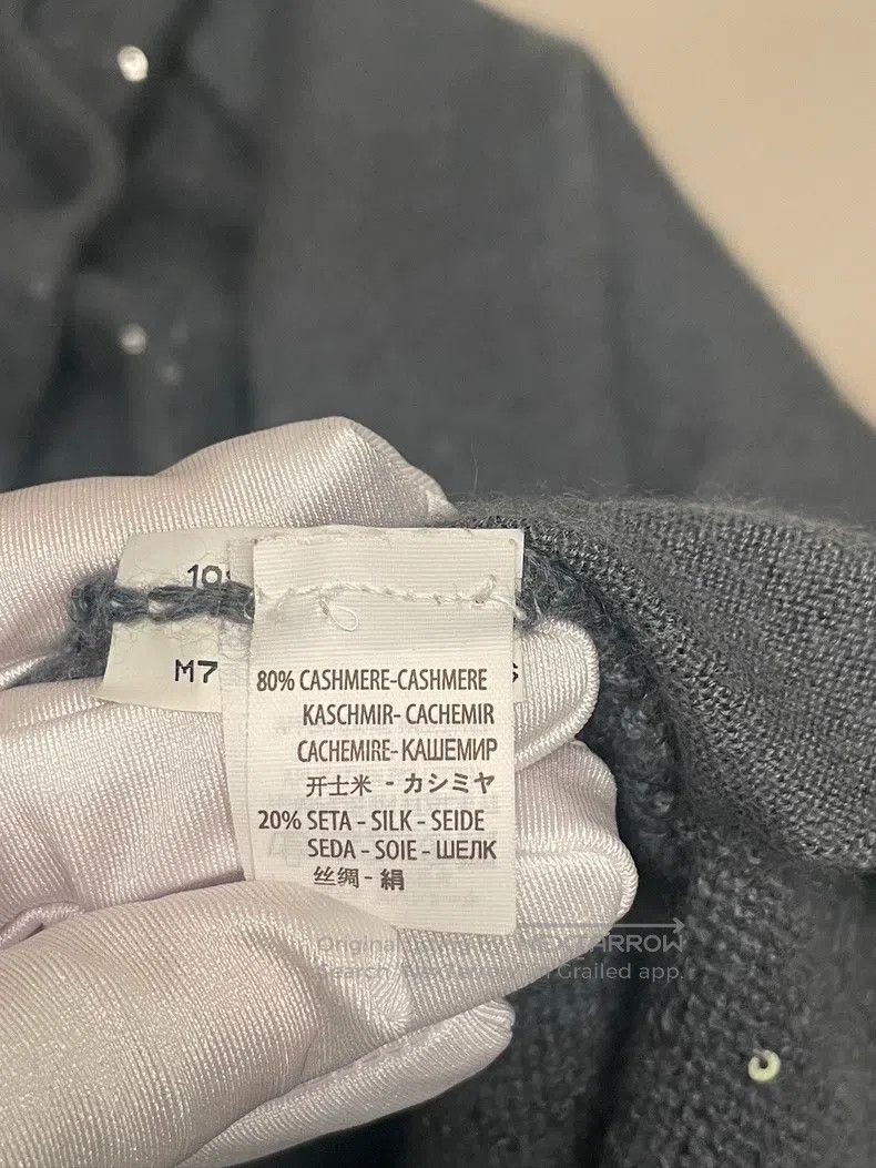 Brunello Cucinelli Brunello Cucinelli Dark grey sequined cashmere cardigan Size XS / US 0-2 / IT 36-38 - 6 Thumbnail