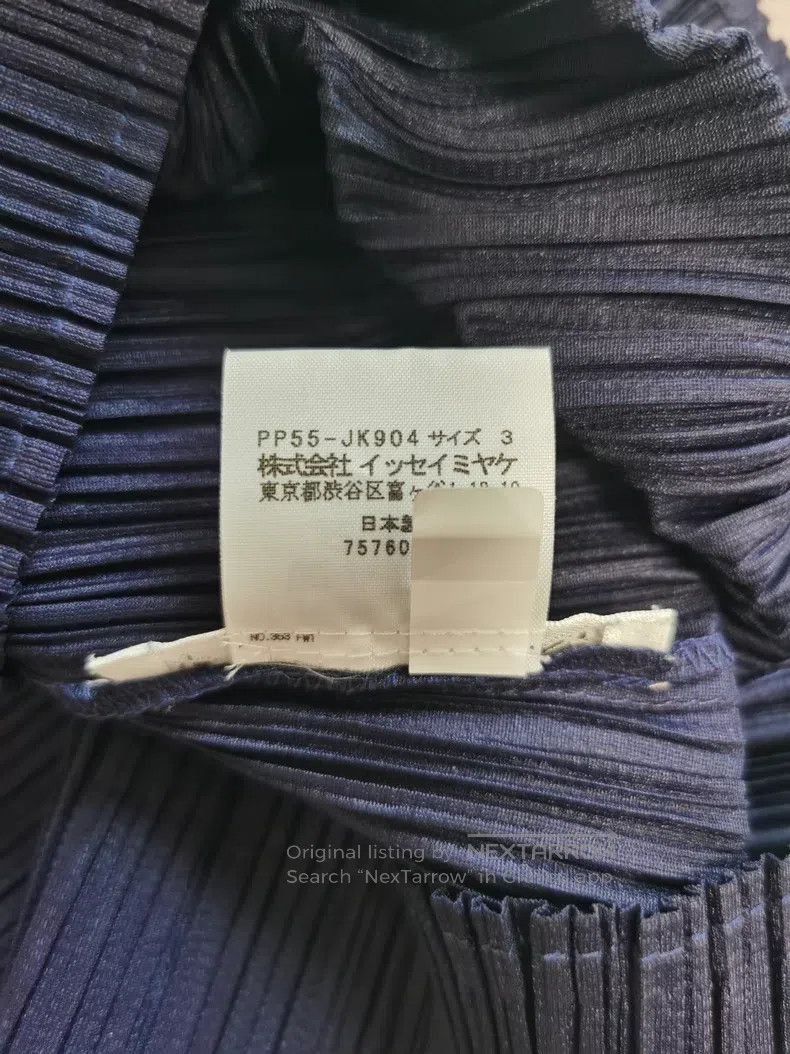 Issey Miyake Issey Miyake Mock Neck Long Sleeve Navy Blue Size L / US 10 / IT 46 - 4 Thumbnail