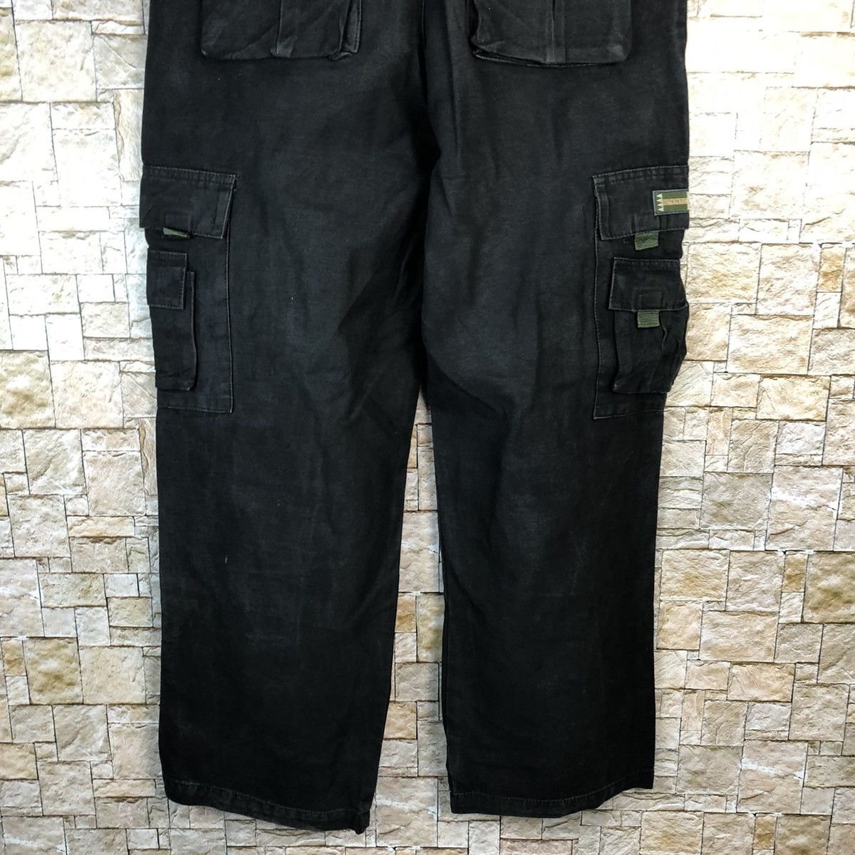 Japanese Brand ZMJ Black Cargo utility tactical Multipocket Pants #A986 Size US 34 / EU 50 - 15 Thumbnail