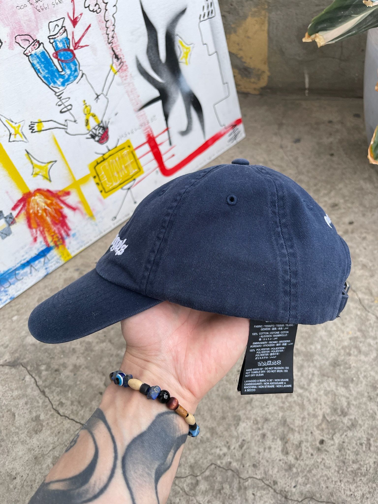 Palm Angels Palm Angels Cap Embroidered Grey Baseball Cap Hat Size ONE SIZE - 12 Thumbnail