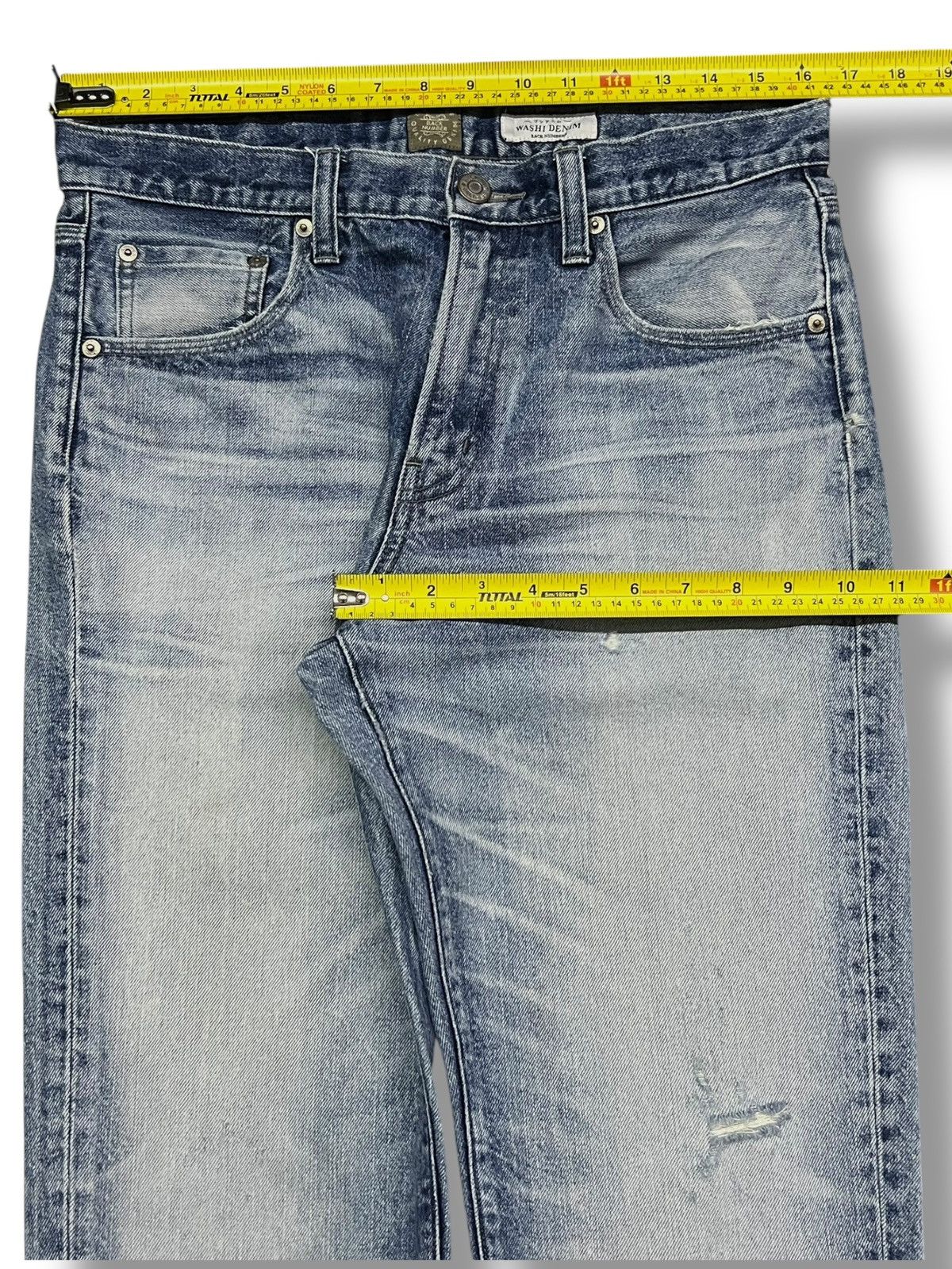 Numbers Vintage Back Number Kaihara Denim Japan - Faded Wash Jeans Size US 33 - 20 Thumbnail