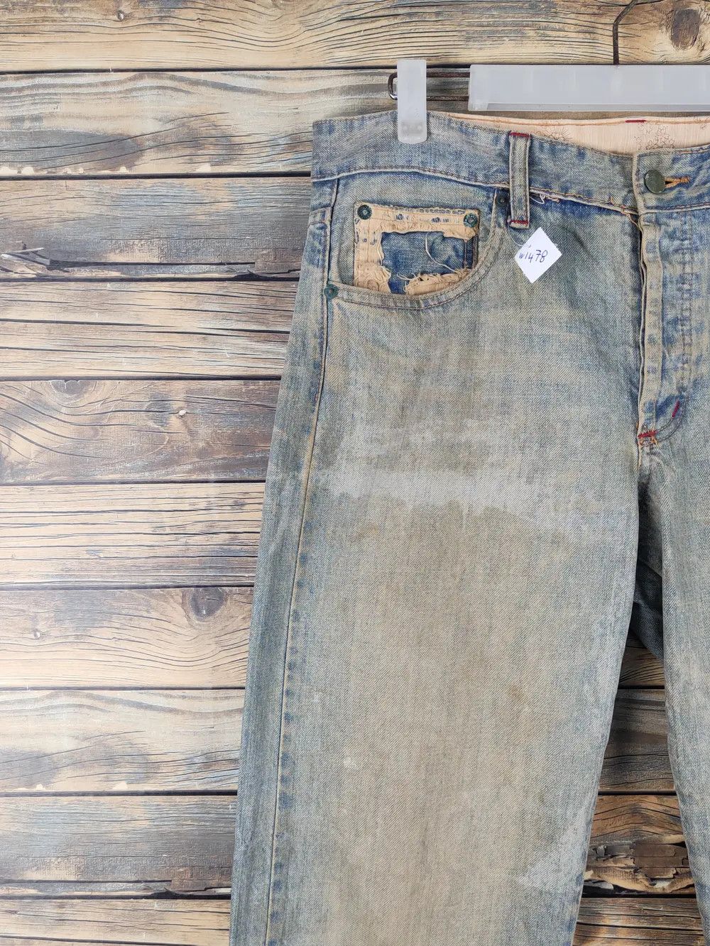 Takeo Kikuchi DL Takeo Kikuchi Blue Faded Distressed Ripped Jeans #W1478 Size US 32 / EU 48 - 11 Thumbnail