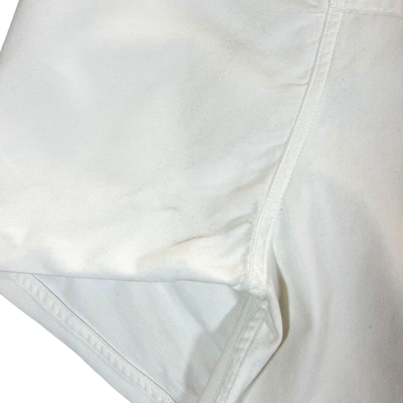 Lee VINTAGE Lee Sanforized Union Made White Cotton Long Sleeve Popper Shirt XS Men's 90s Shirt Size US XS / EU 42 / 0 - 4 Thumbnail