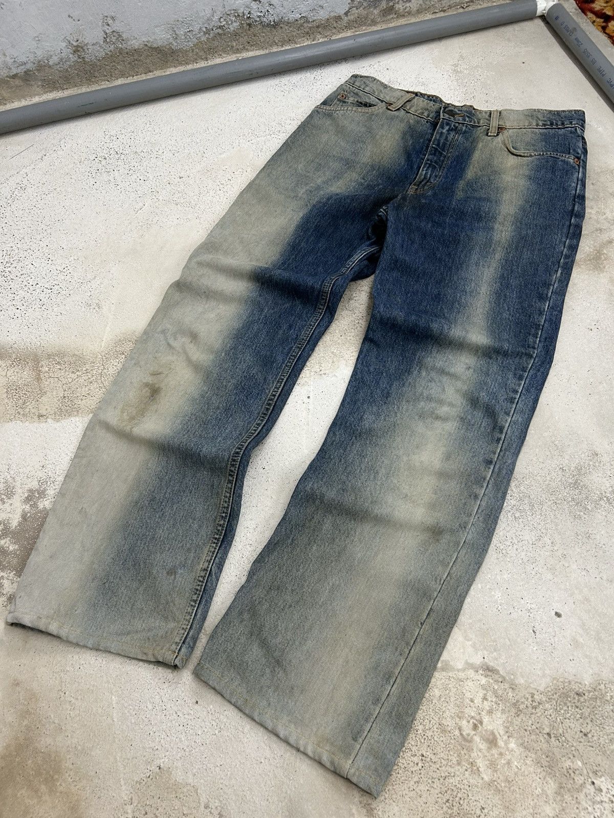 Levi's Vintage Levis 605 Orange Tab Acid Washed Baggy Size US 31 - 2 Thumbnail