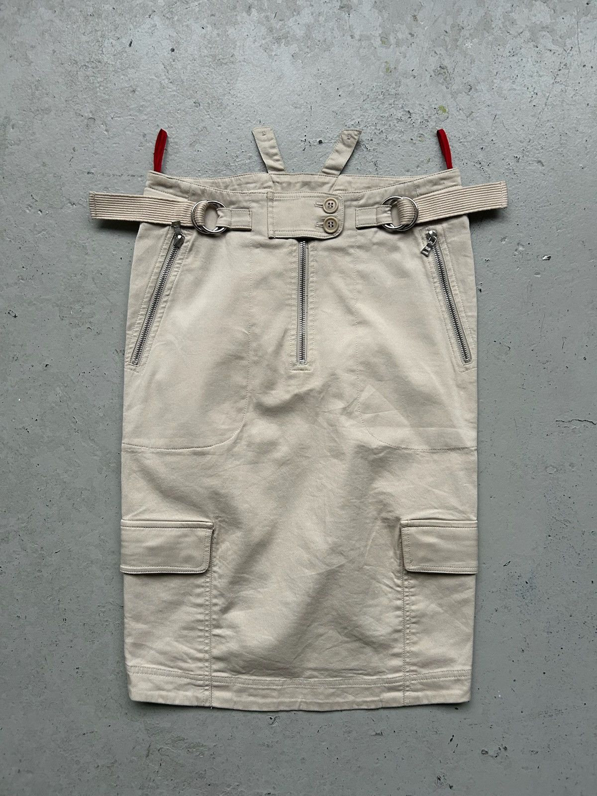 Prada Prada Khaki Utility Pencil Skirt Size 27" / US 4 / IT 40 - 1 Thumbnail