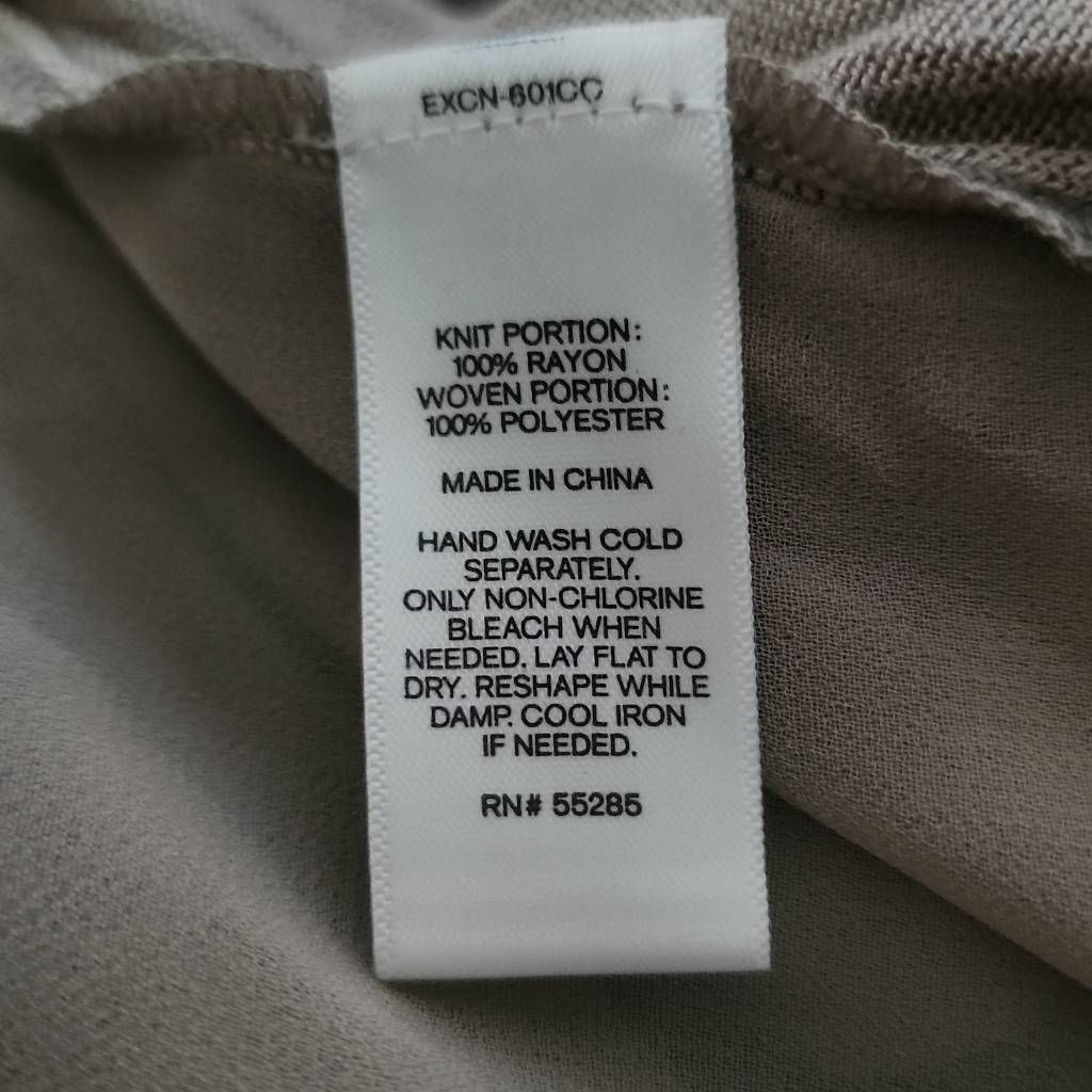 Express Express Women's Size Medium Gray Mixed Material Sheer Back K Size M / US 6-8 / IT 42-44 - 5 Thumbnail