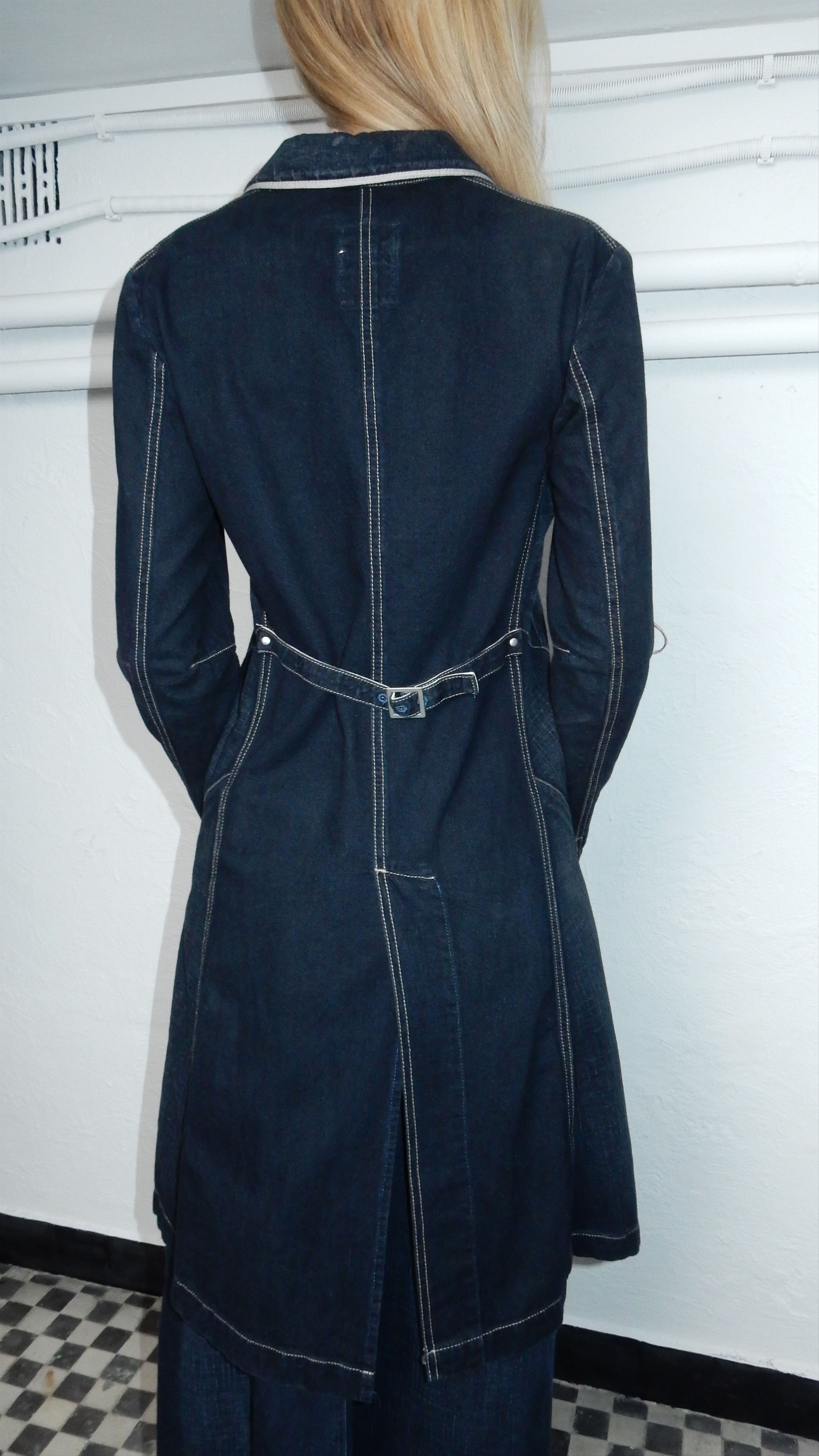 Marithe + Francois Girbaud × Vintage Marithe Francois Gribaud long dark coat - XS Size XS / US 0-2 / IT 36-38 - 14 Thumbnail