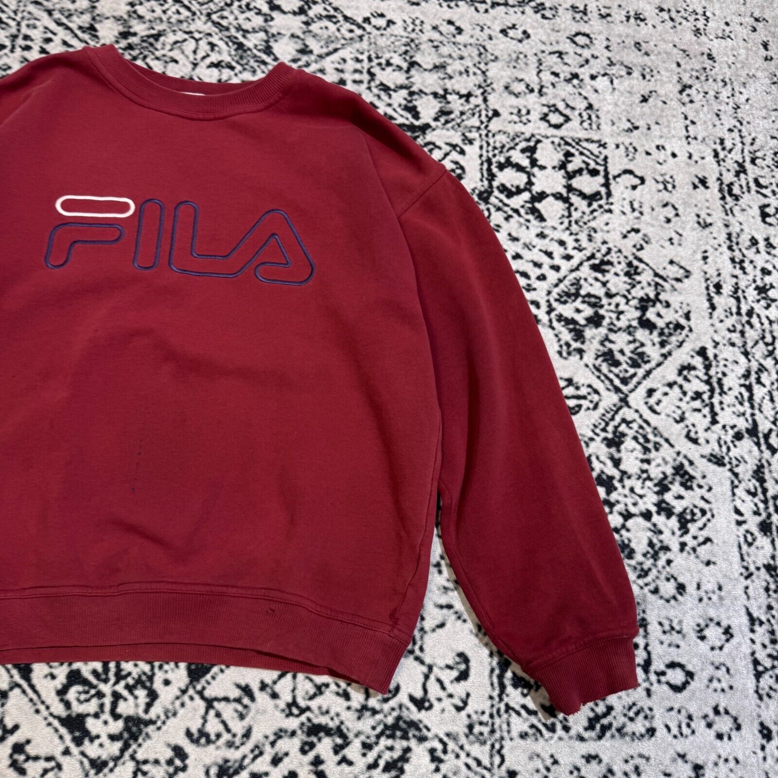 Fila × Vintage Fila Unisex Red Cotton Sweatshirt Size S Vintage Logo Size US S / EU 44-46 / 1 - 6 Thumbnail