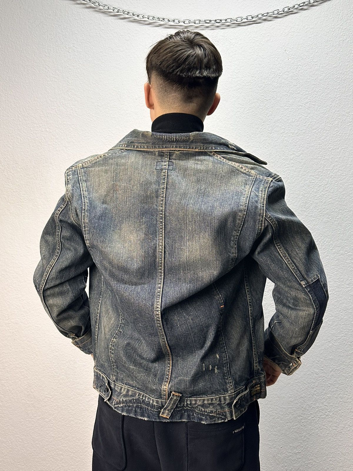 G-Star G-Star raw distressed denim jacket vintage workwear style Size US L / EU 52-54 / 3 - 14 Thumbnail