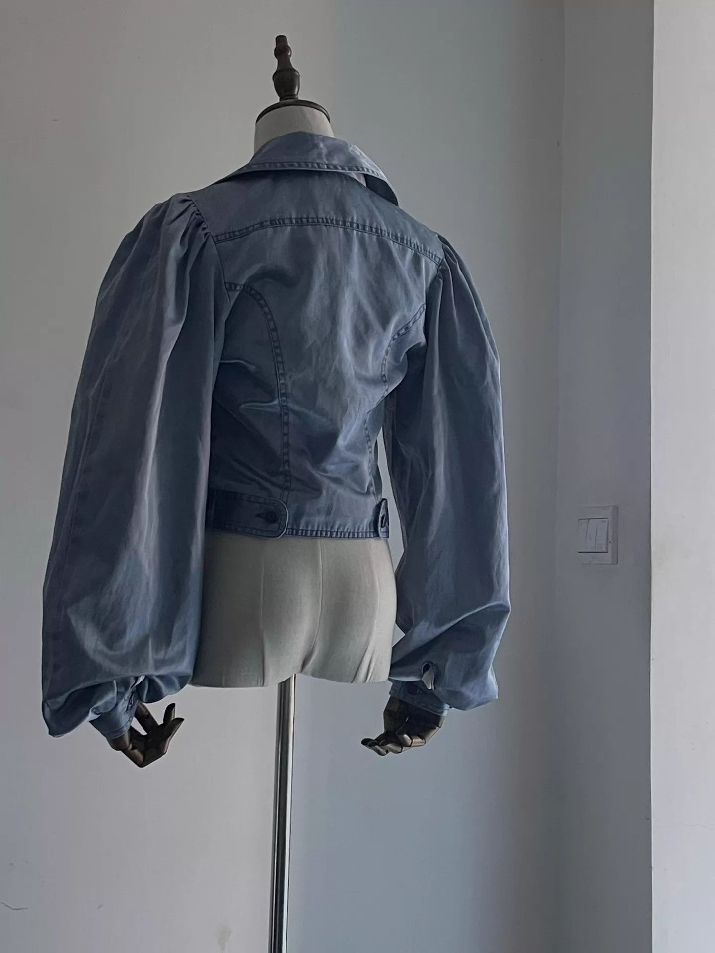 Alexander McQueen McQ Vintage Puff Sleeve Waisted Short Jacket Size 40 (Small) Size S / US 4 / IT 40 - 4 Thumbnail