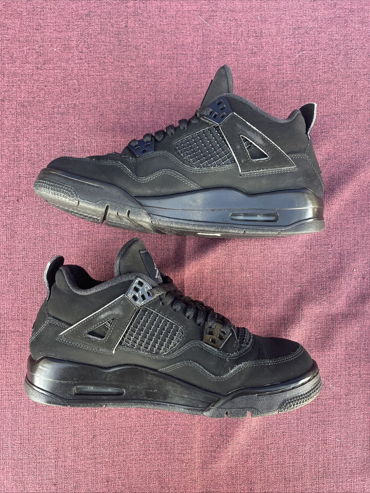 Jordan Brand × Nike Jordan 4 Black Cat gs 2020 Size 7y/8.5w Size US 8.5 / IT 38.5 - 3 Thumbnail