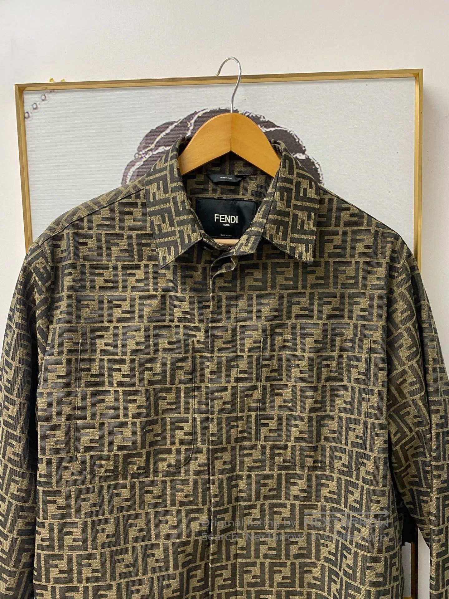 Fendi Fendi Classic FF Logo Shirt Jacket. Size US XS / EU 42 / 0 - 1 Thumbnail