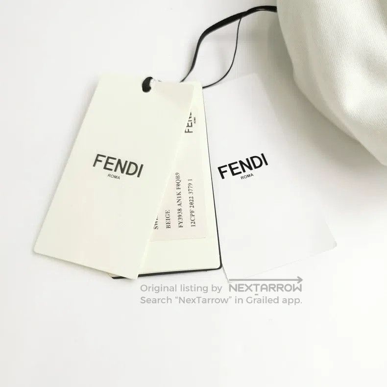 Fendi Fendi Cotton Contrast Color Letter Logo Round Neck Long Sl Size US M / EU 48-50 / 2 - 4 Thumbnail