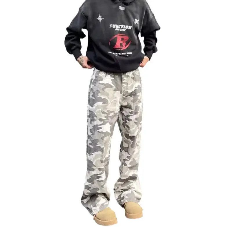 Japanese Brand × Jean Loose casual wide leg camouflage jeans Size US 32 / EU 48 - 4 Thumbnail