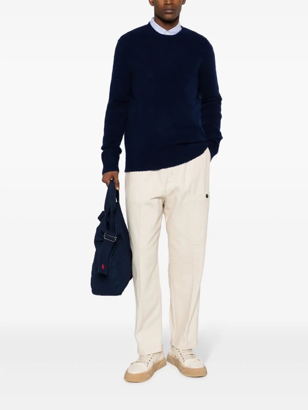 Polo Ralph Lauren Polo Ralph Lauren Wool Cashmere Patch Crew Sweater Size US S / EU 44-46 / 1 - 1 Thumbnail