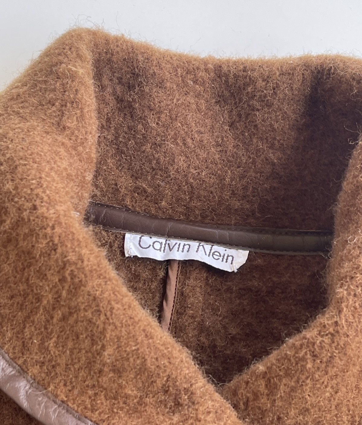 Calvin Klein CK Wool Mohair Duffle Coat Oversized Size L / US 10 / IT 46 - 7 Thumbnail