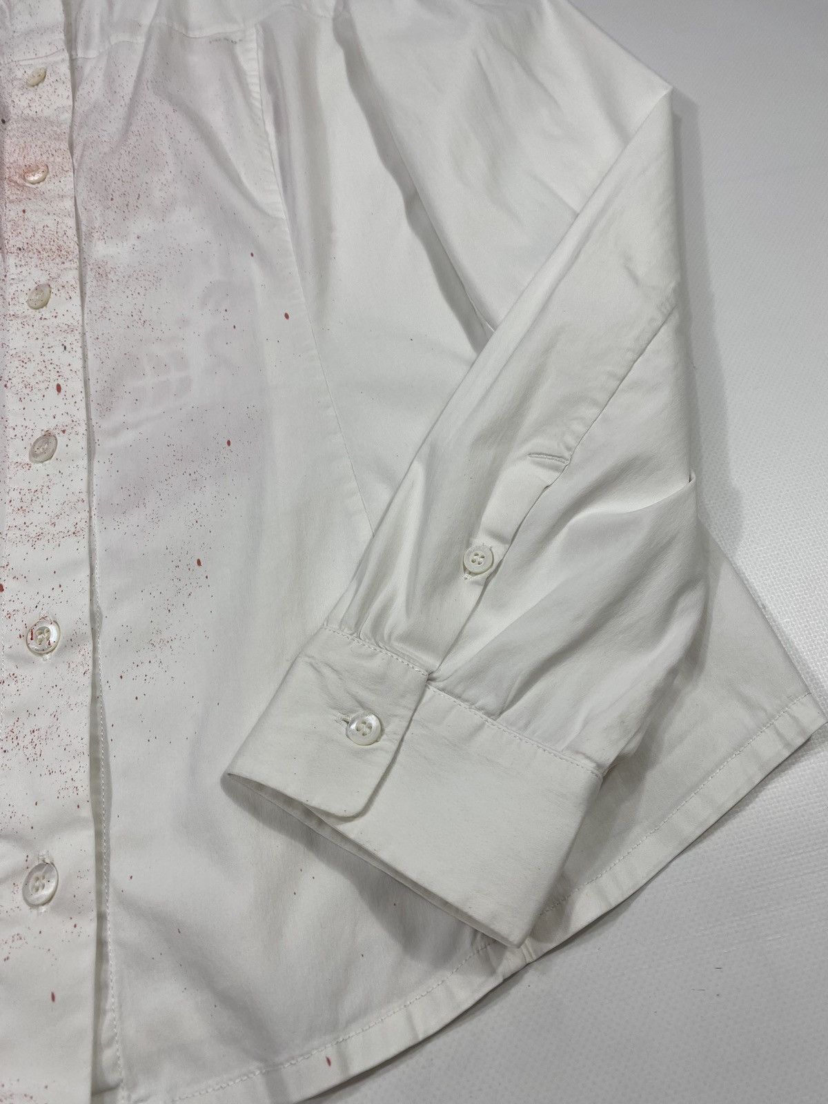 Prada 2007 Prada Custom Blood Stain Mexican Skull AvantGarde Shirt Size M / US 6-8 / IT 42-44 - 8 Thumbnail