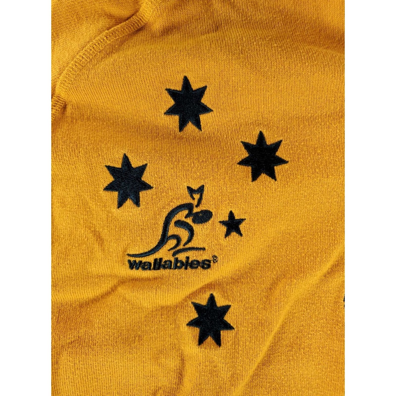 Vintage CCC Wallabies Authentic Rugby Shirt Polo Short Sleeve Quantas Australia Mens XL Yellow Size US XL / EU 56 / 4 - 4 Thumbnail