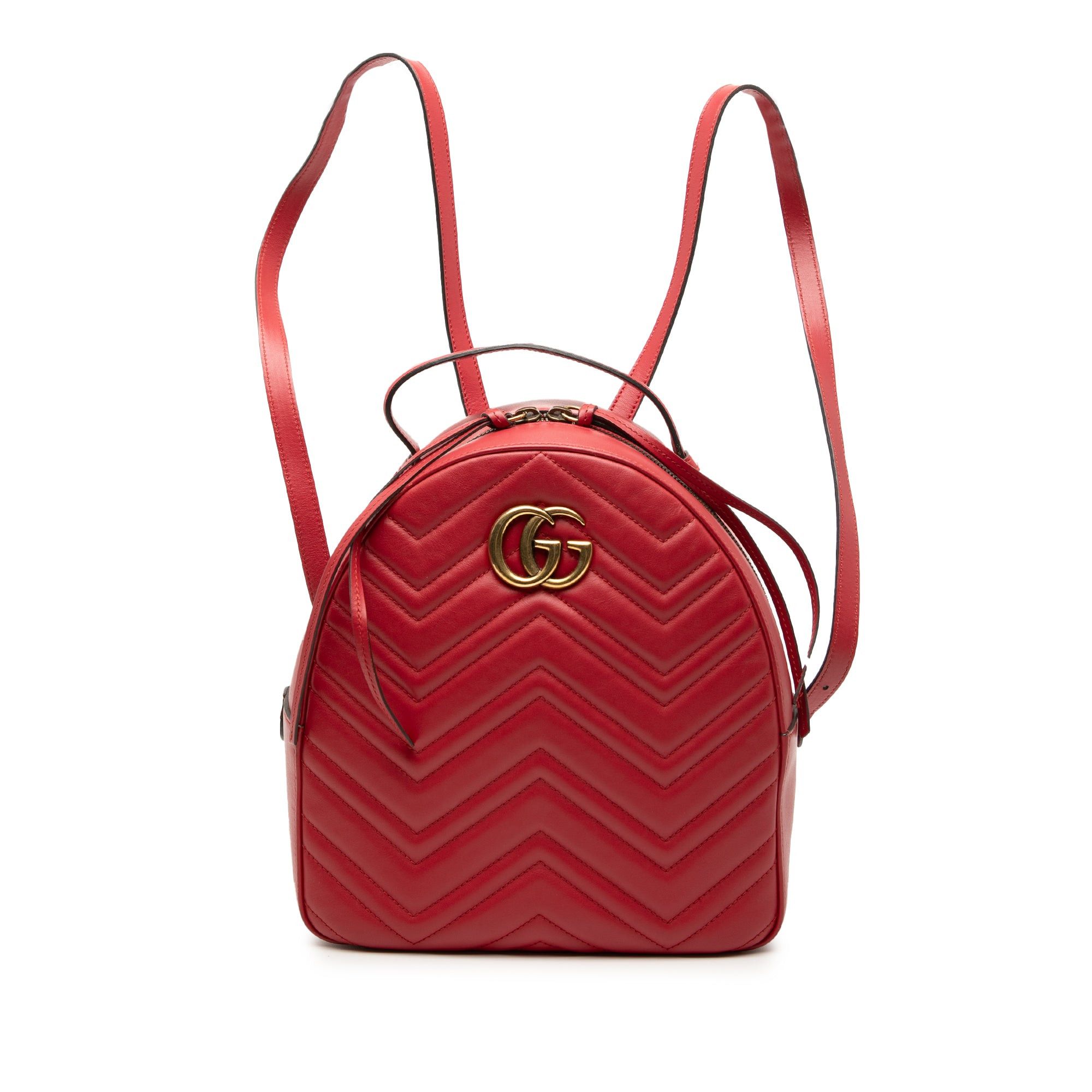 Gucci Small GG Marmont Matelasse Leather Backpack Size ONE SIZE - 1 Thumbnail