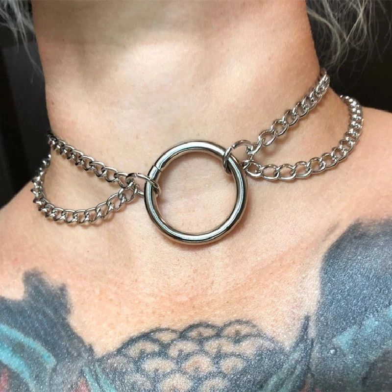 Other Double Layered Chain Choker Necklace Size ONE SIZE - 2 Thumbnail