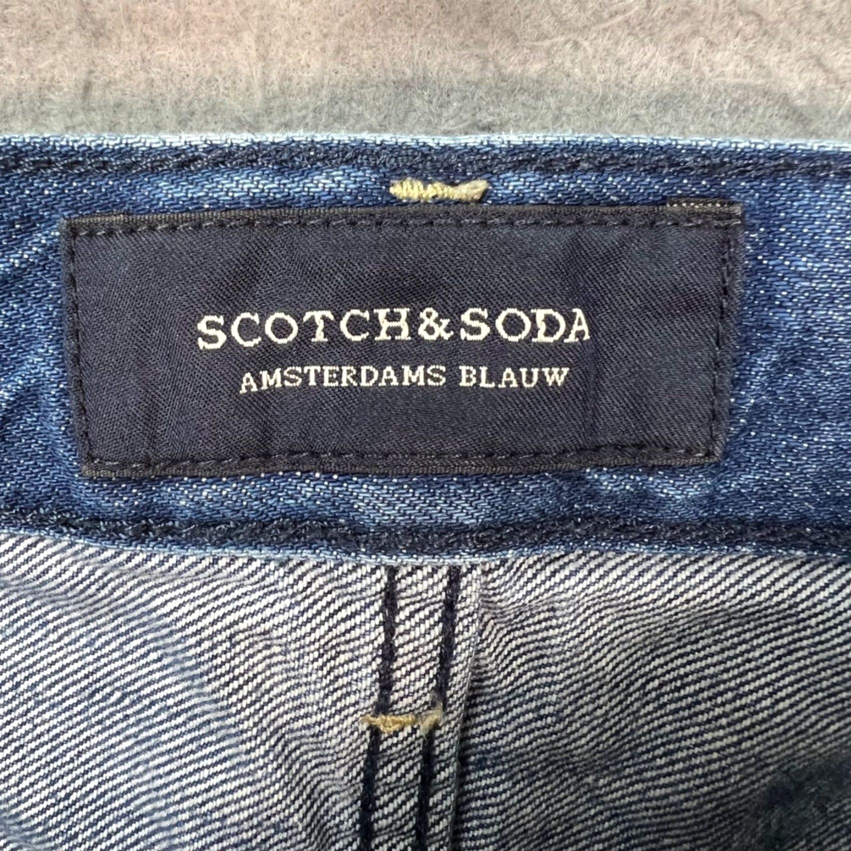 Scotch & Soda Scotch & Soda Jeans Ralston Slim Fit 5-Pocket Denim Blue Distressed 28x30 Mens Regular Size XS-? Size US 28 / EU 44 - 3 Thumbnail