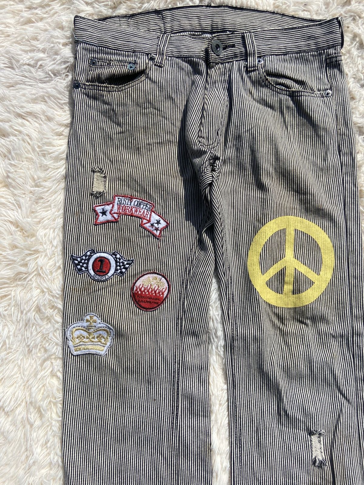 Other “Peace” Hickory Hippie Style Jeans Size US 34 / EU 50 - 2 Thumbnail