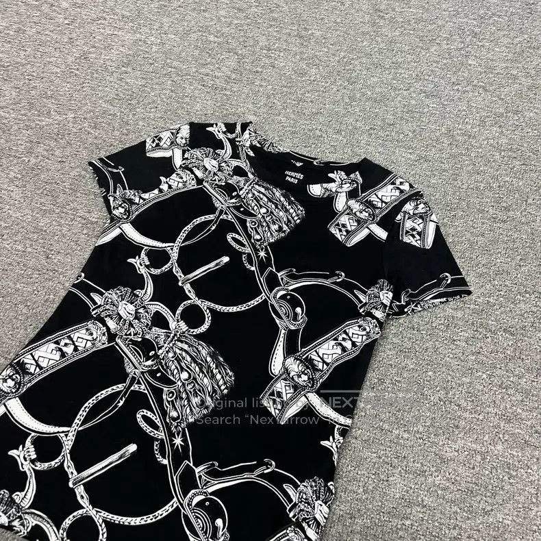 Hermes Hermes Printed Short-Sleeve T-Shirt Size XS / US 0-2 / IT 36-38 - 3 Thumbnail