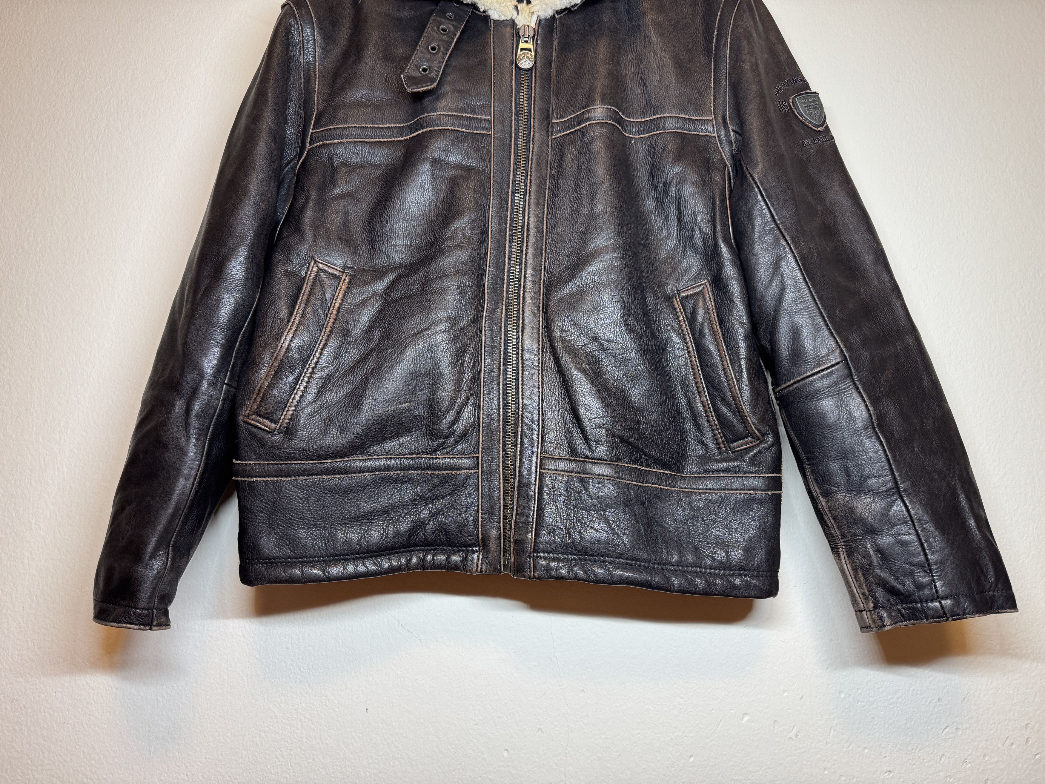 Other Pall Mall brown leather bomber flight shearling jacket S Size US S / EU 44-46 / 1 - 3 Thumbnail