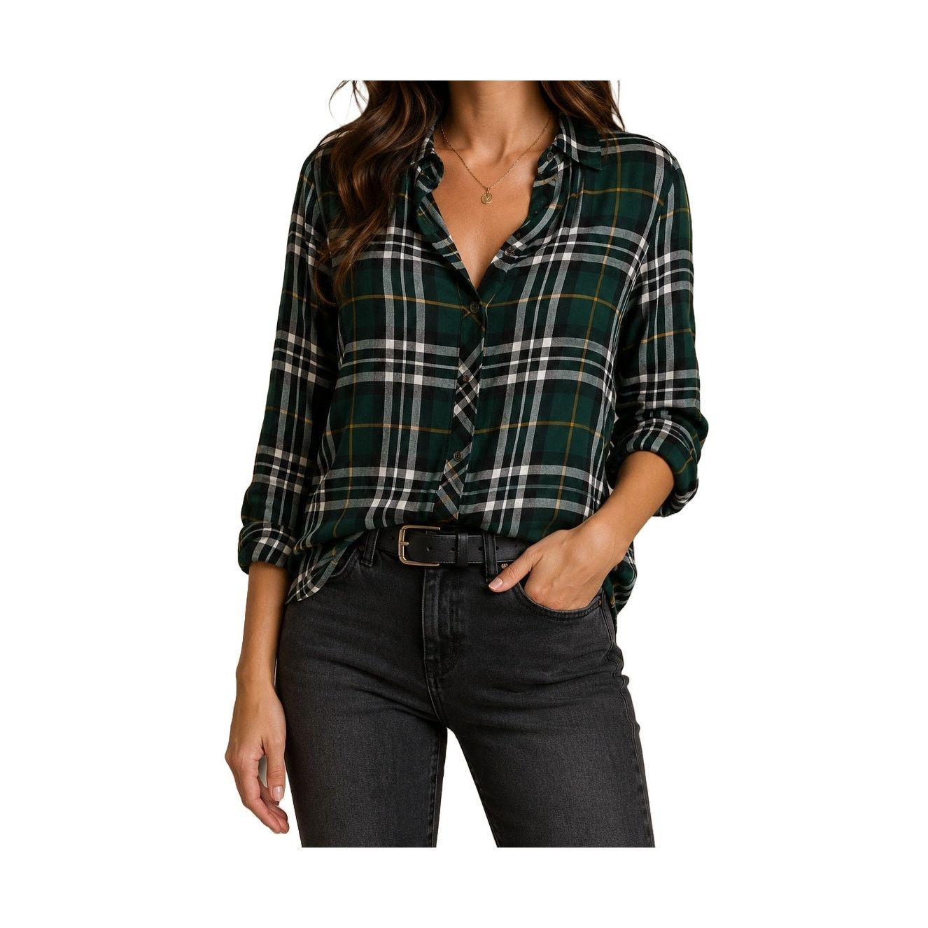 Faherty Faherty Green Plaid Button Up Shirt Preppy Classic Layer S Size S / US 4 / IT 40 - 1 Thumbnail