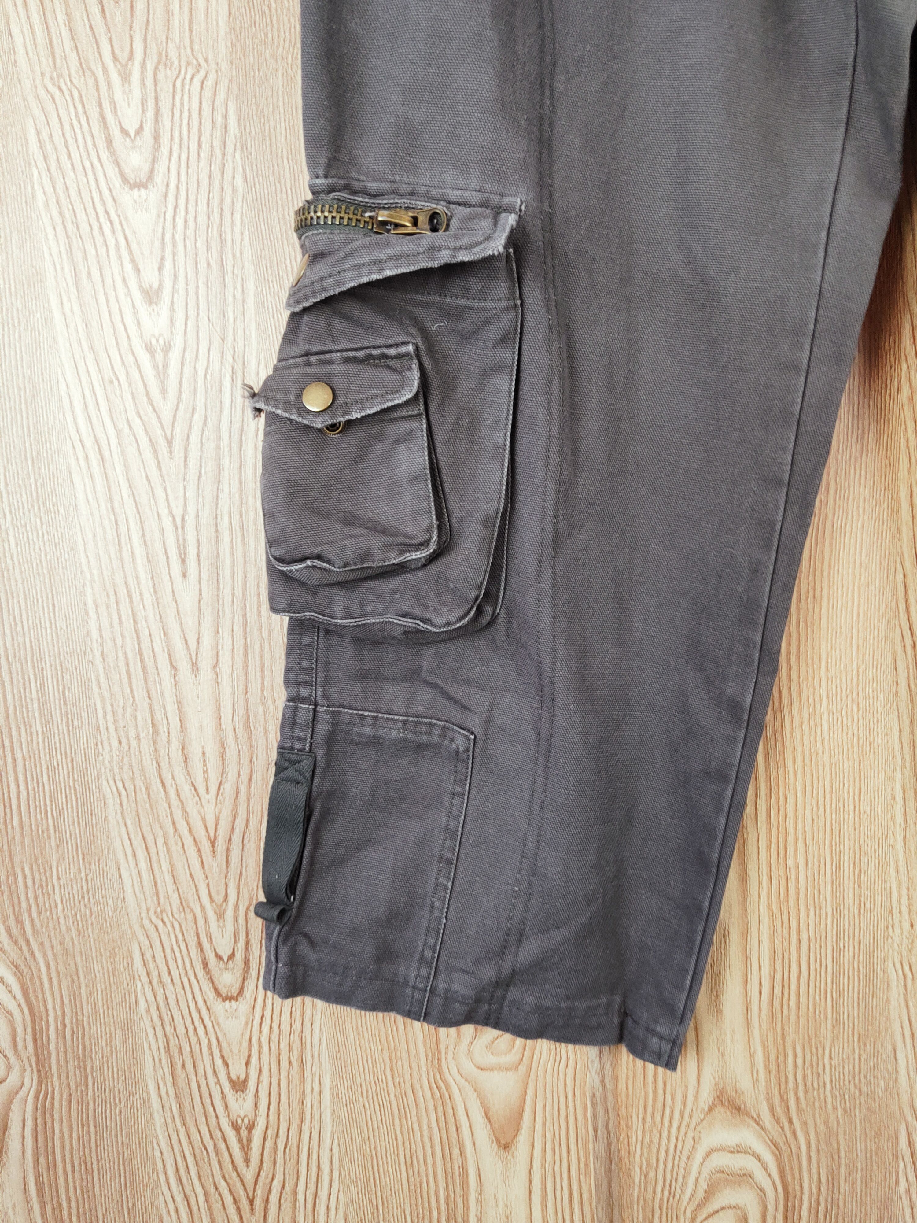 Japanese Brand D Japanese Brand Dark Brown Multipocket Cargo Pants #W931 Size US 27 - 4 Thumbnail