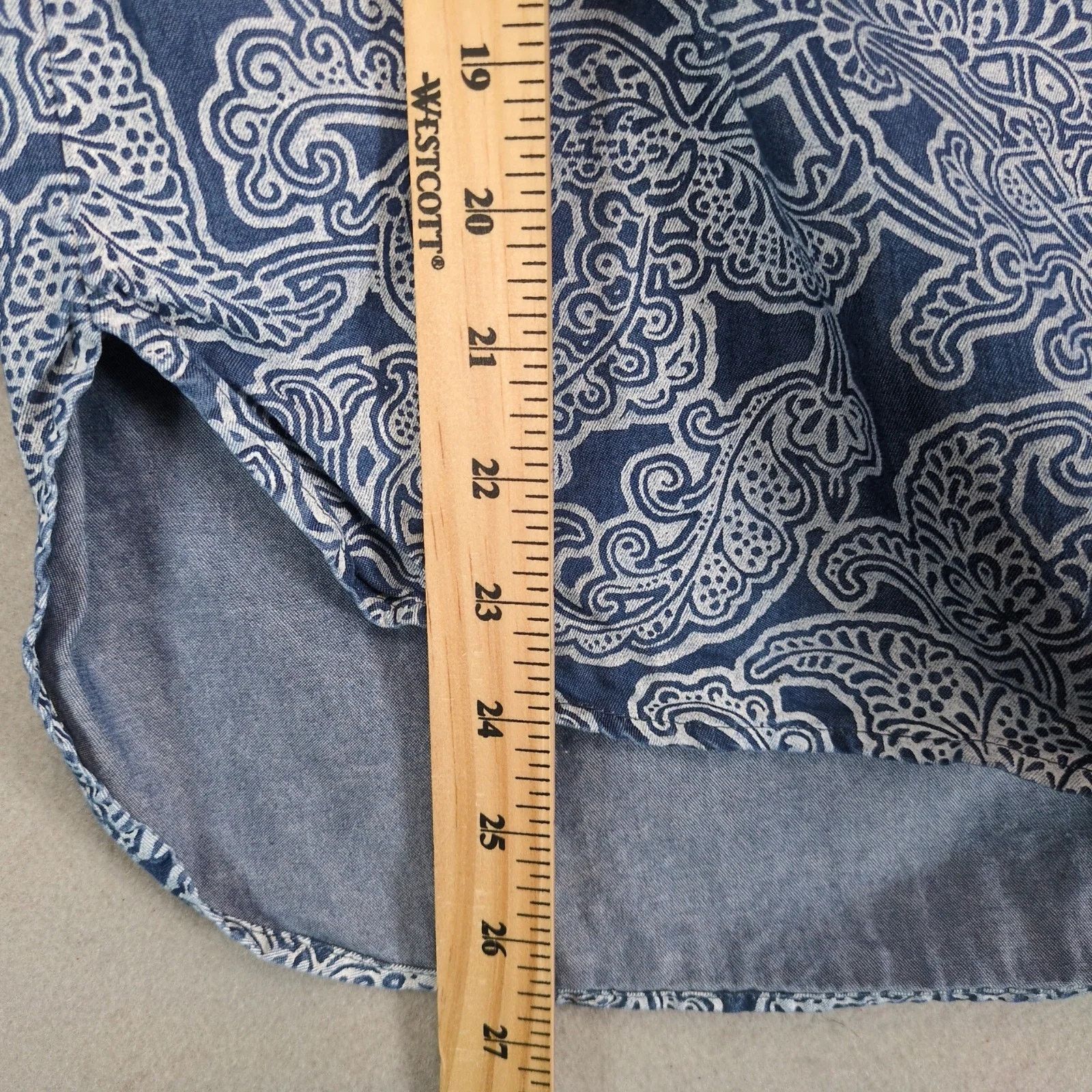 Jones New York Jones NY Blue Paisley Peasant Blouse Sz M On/Off Shoulder Size M / US 6-8 / IT 42-44 - 6 Thumbnail