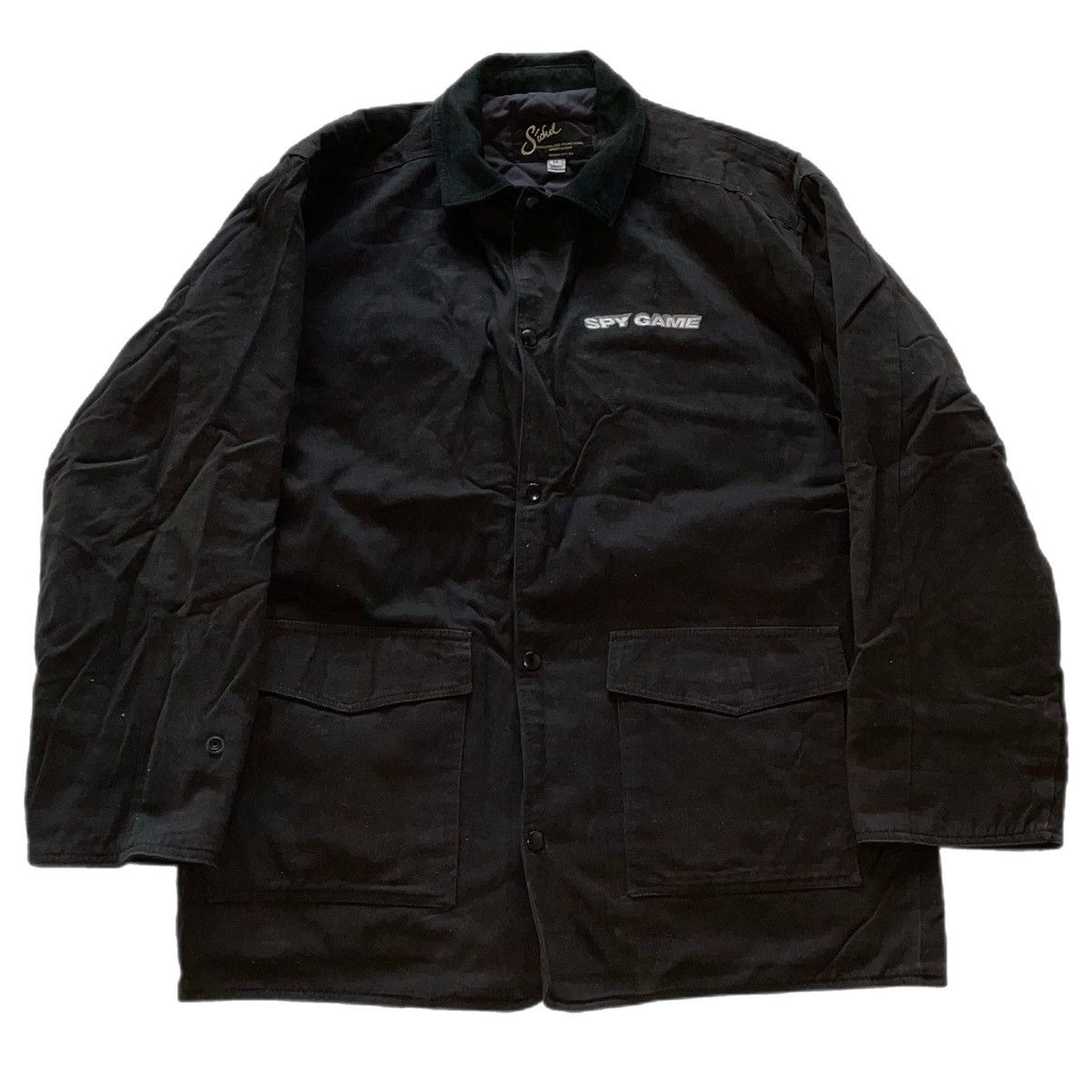 image of Made In USA x Movie Vintage 2001 Spy Game Jacket Promo Staff in Black, Men's (Size Medium)