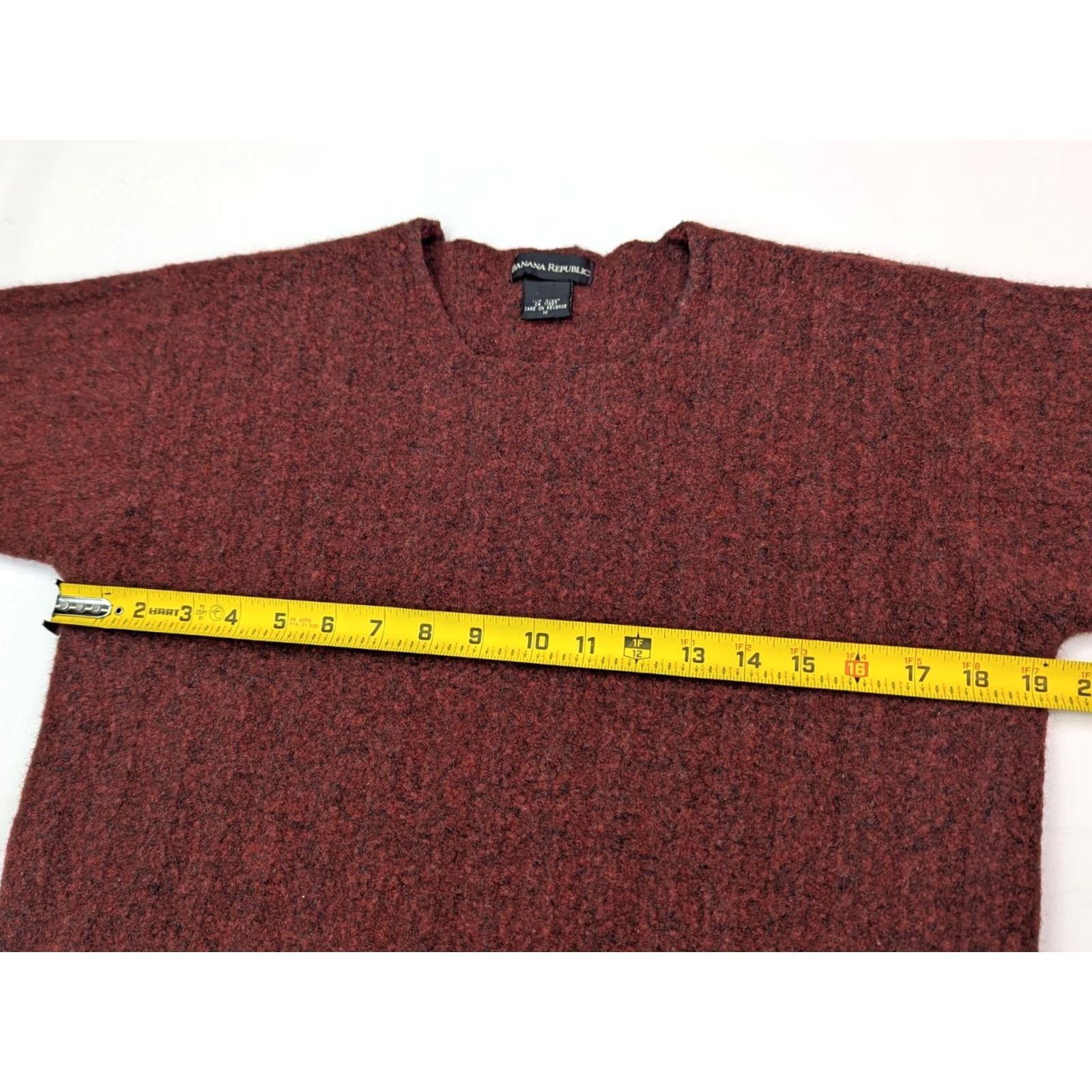 Banana Republic Banana Republic Sweater Womens M Red Wool Blend Flannel Pullover Women Orange Thermal Size M / US 6-8 / IT 42-44 - 5 Thumbnail