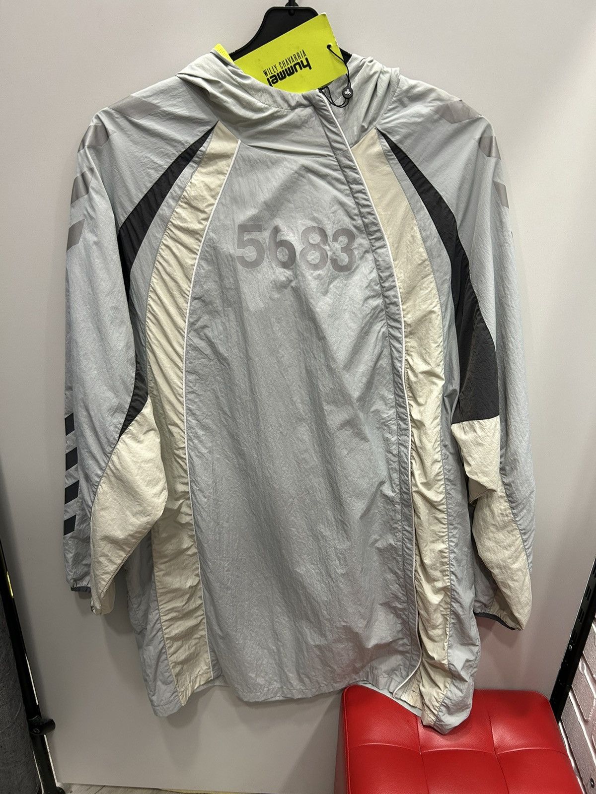 WILLY CHAVARRIA WILLY￼✖︎HUMMELロングジャケット hummel×ウィリーチャバリア ナイロンジャケット WILLY CHAVARRIA