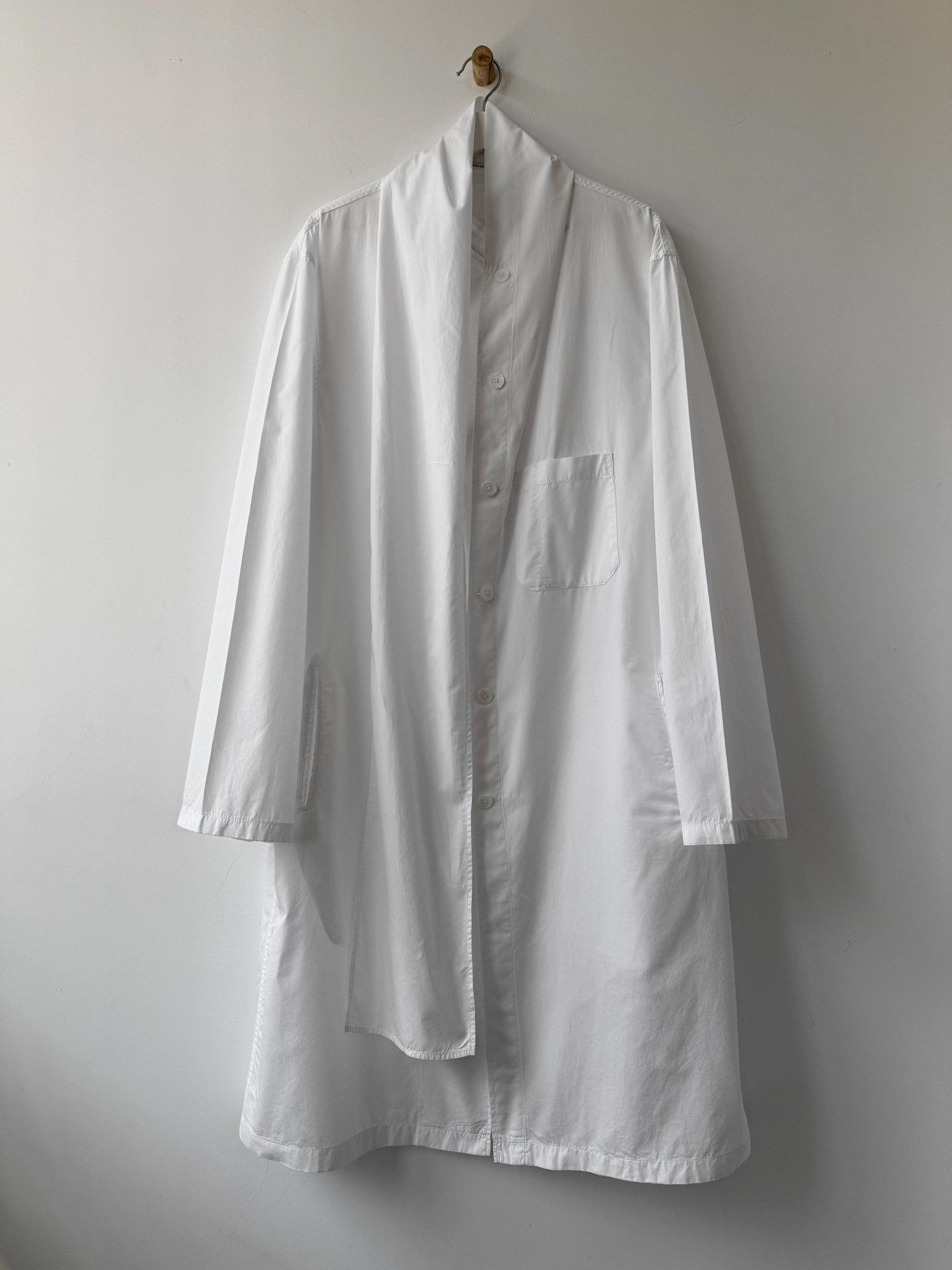 Yohji Yamamoto Yohji Yamamoto Pour Homme 19SS Floating Collar Long Coat Size US XL / EU 56 / 4 - 1 Thumbnail