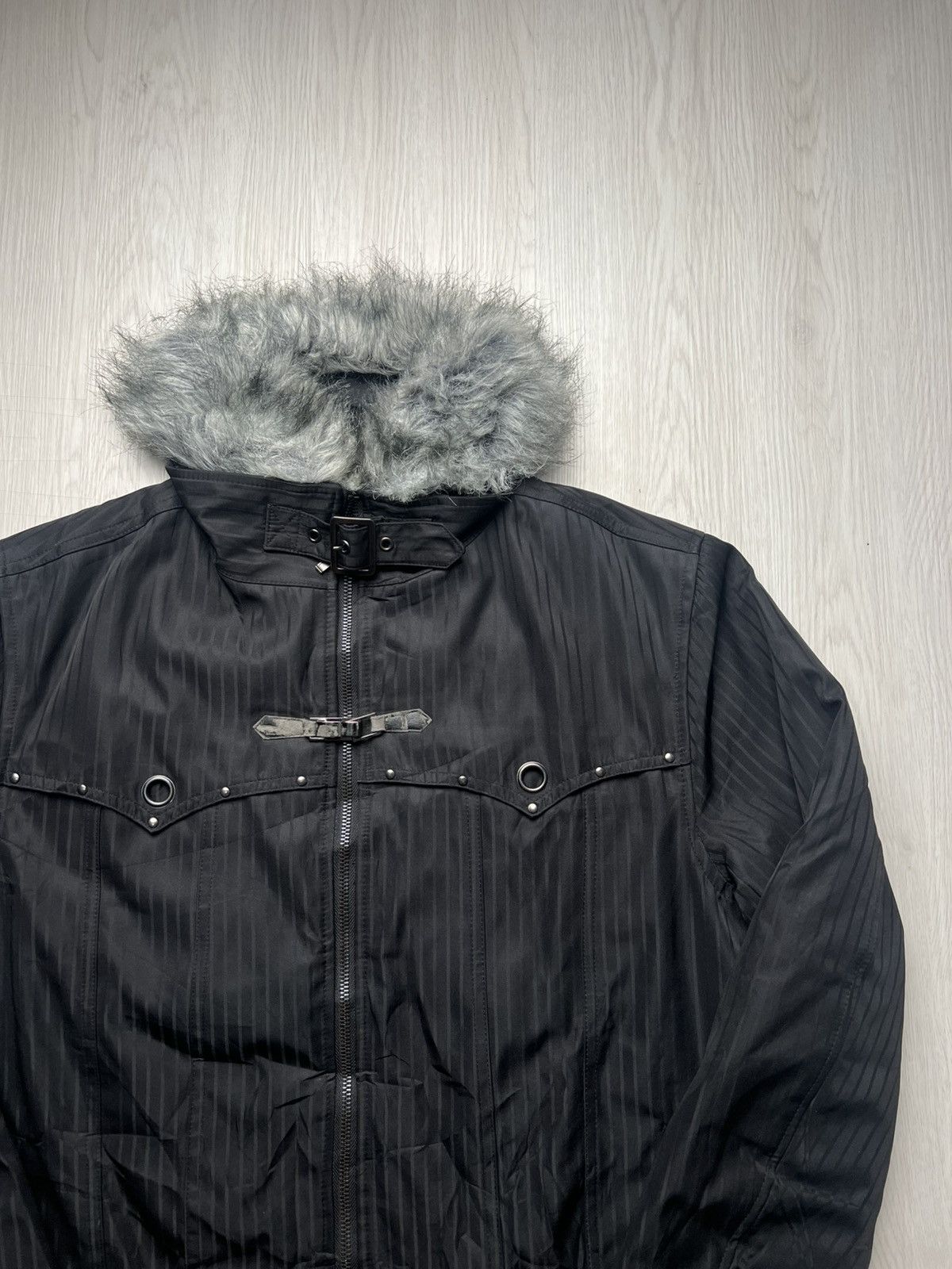 Le Grande Bleu (L.G.B.) Crazy Splendid Satisfaction Bondage Fur Biker Jacket Size US L / EU 52-54 / 3 - 2 Thumbnail