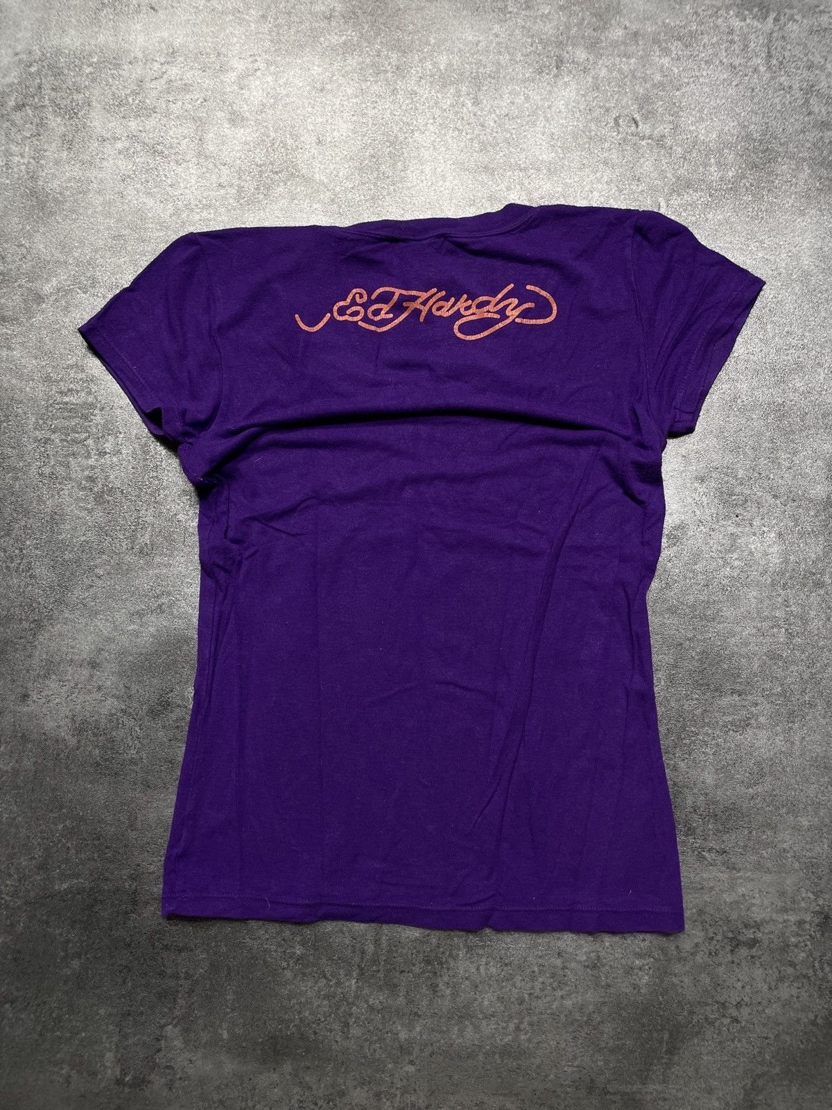 Christian Audigier ❗️RARE❗️Ed Hardy Vintage Y2K Tee Spellout Hype Rare Size XS / US 0-2 / IT 36-38 - 4 Thumbnail