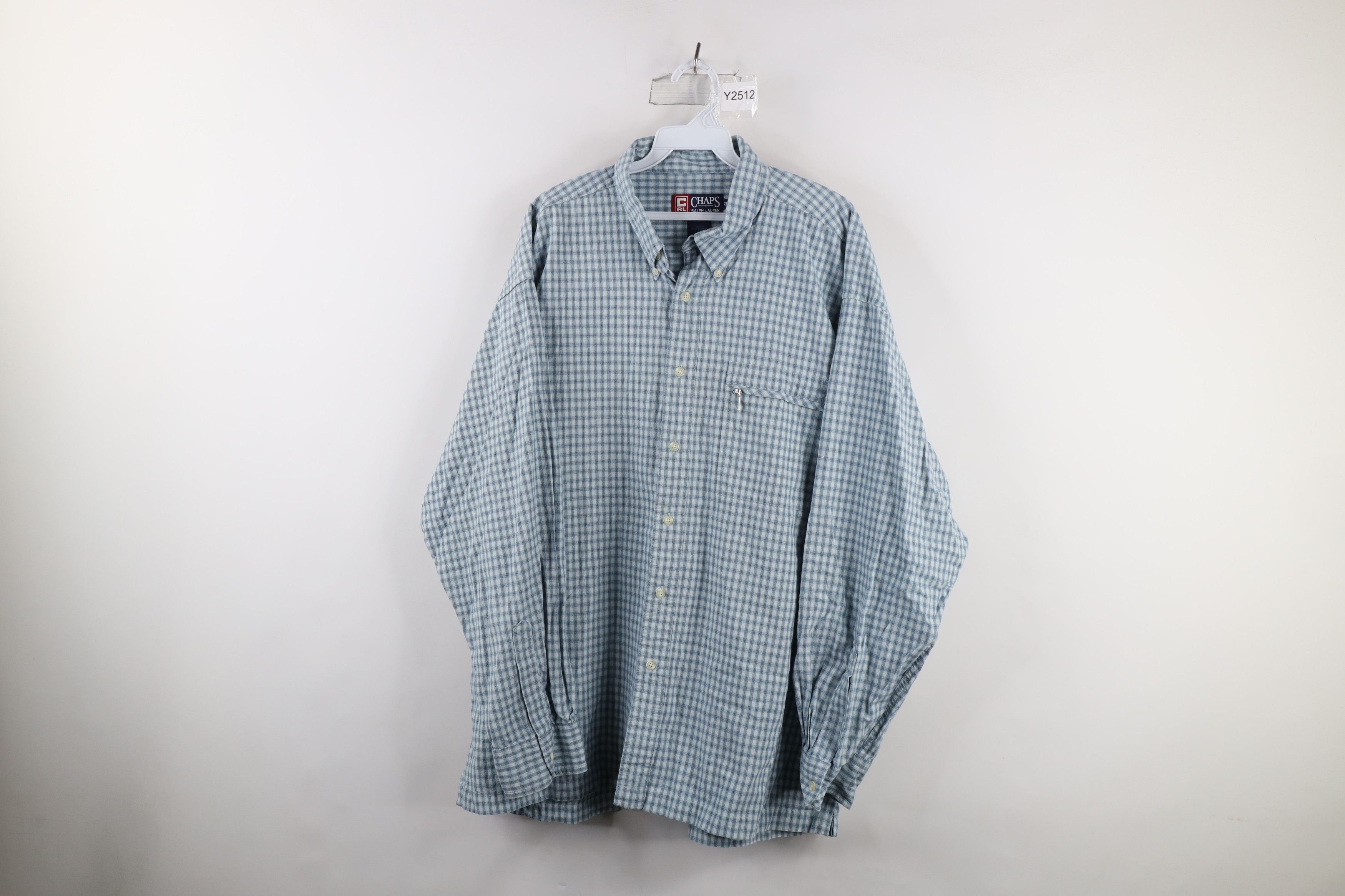 Polo Ralph Lauren Vintage 90s Chaps Ralph Lauren Zip Pocket Button Down Shirt Size US XL / EU 56 / 4 - 1 Thumbnail