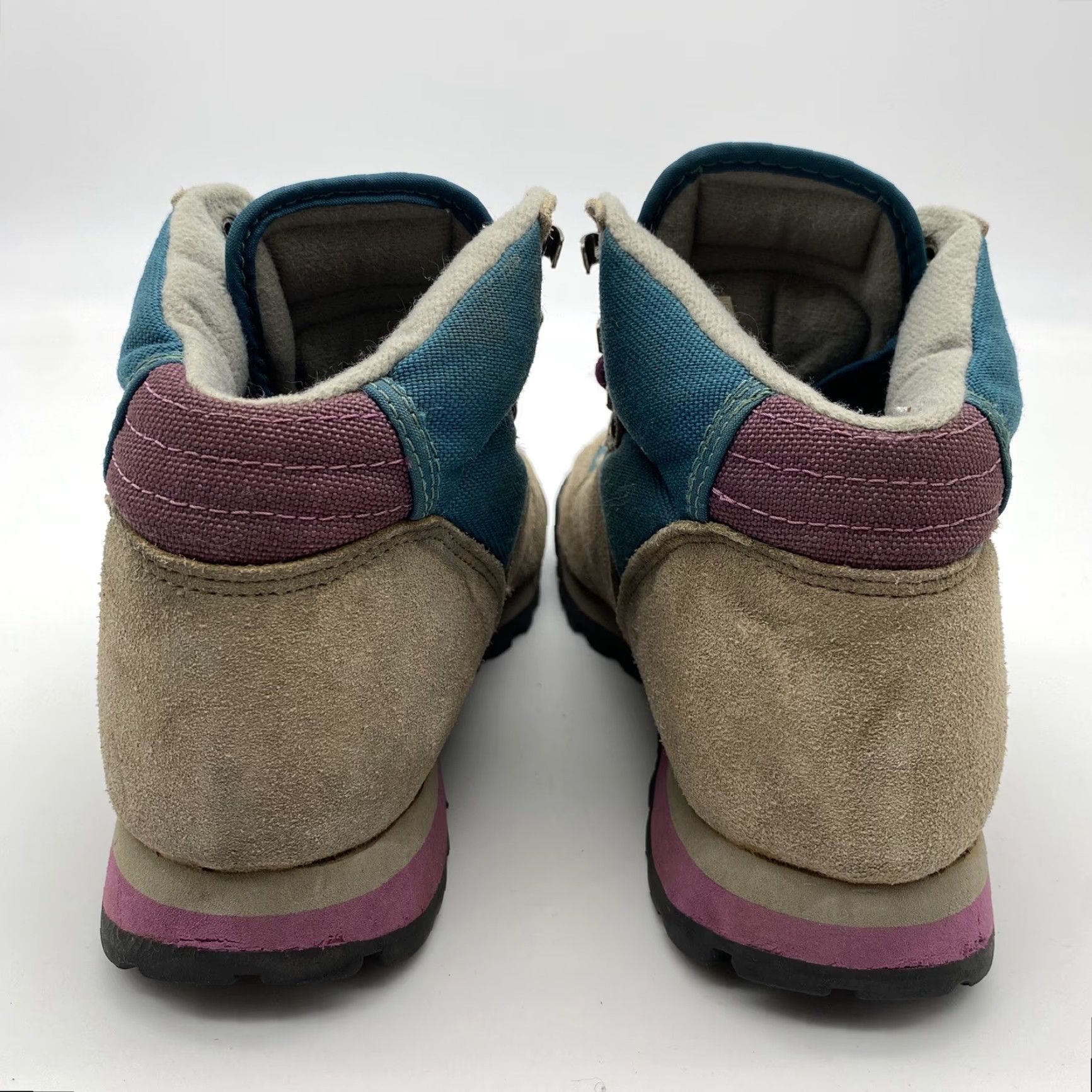 Merrell VINTAGE Merrell Womens Hiking Boots Lazer WTC+ 90s Suede Green Waterproof 7.5 UK 6.5 5 Eyelet Ankle Boot Womens Shoes Size M / US 6-8 / IT 42-44 - 6 Thumbnail