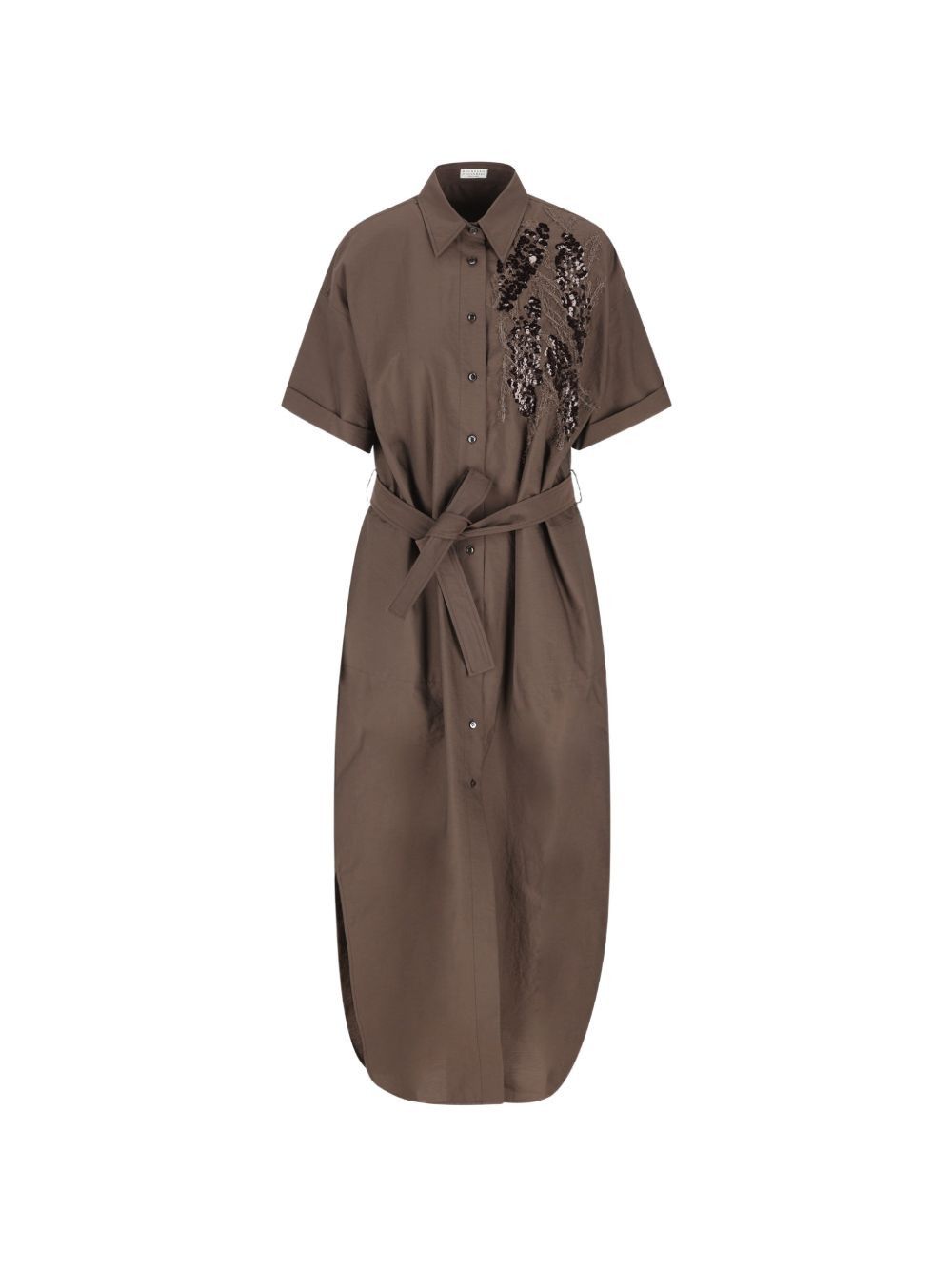 Brunello Cucinelli COTTON LONG DRESS Size M / US 6-8 / IT 42-44 - 1 Thumbnail