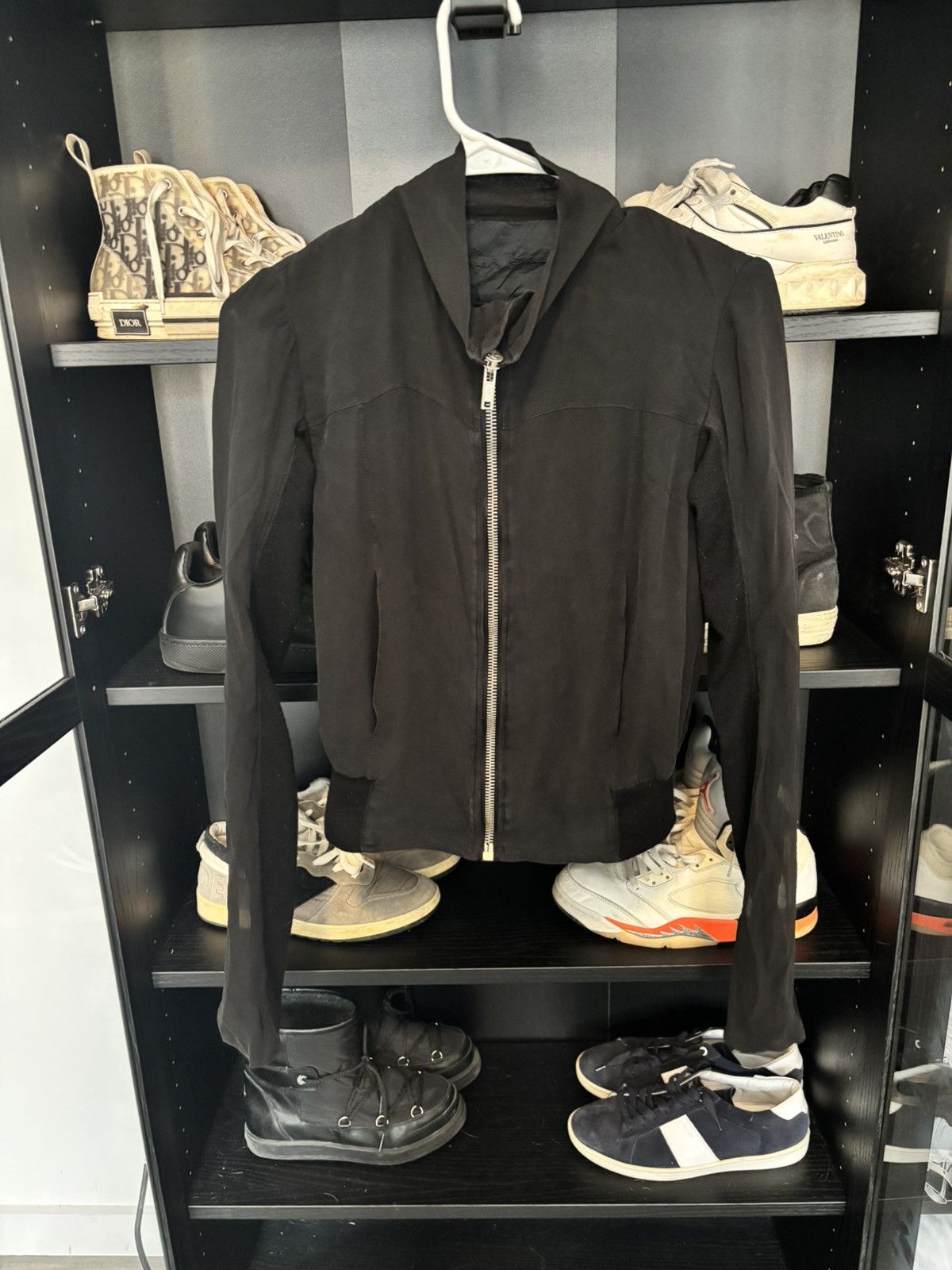 Rick Owens Rick Owens Silk Shawl Collar Bomber Jacket Size M / US 6-8 / IT 42-44 - 1 Thumbnail