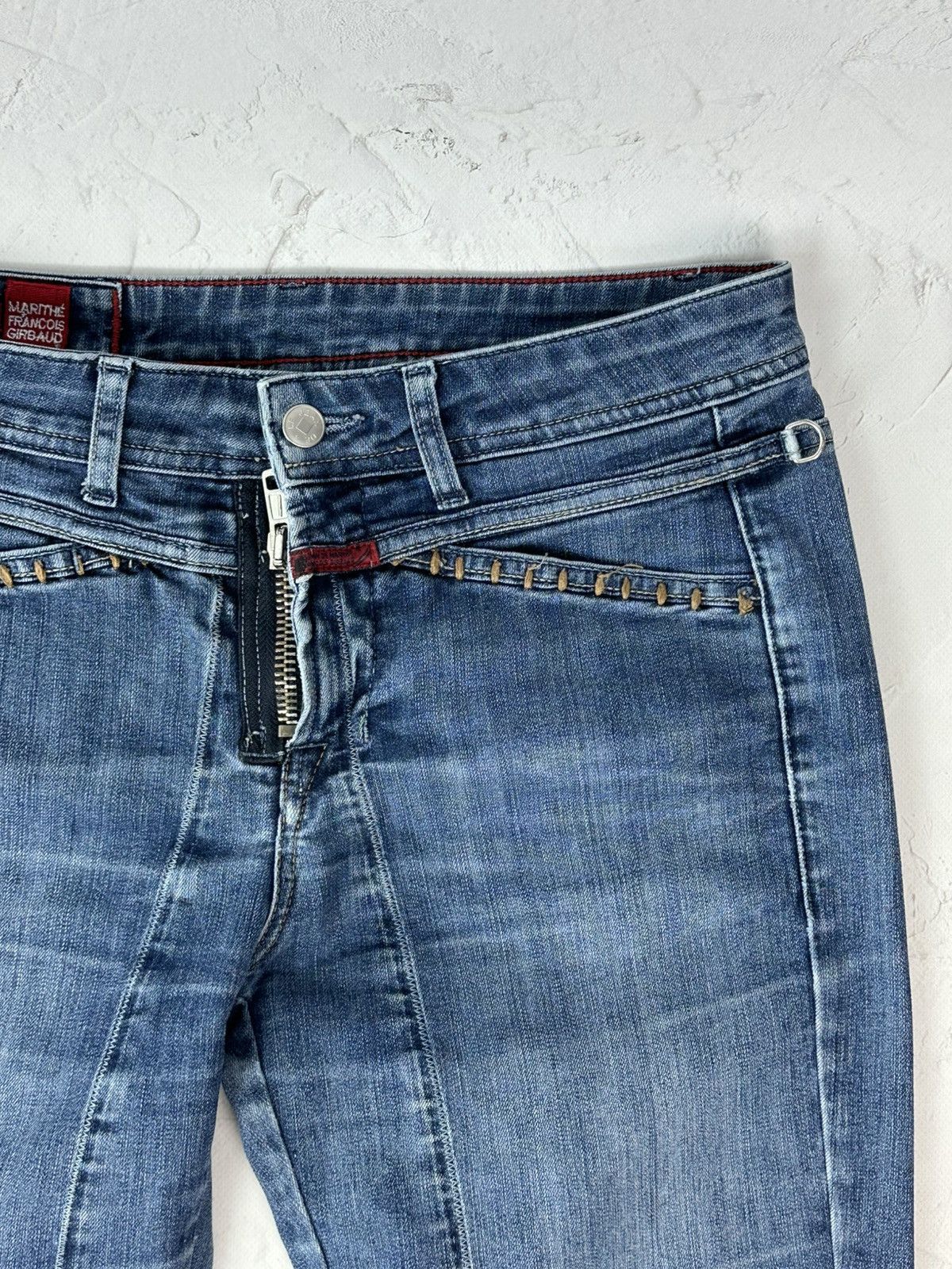 Marithe + Francois Girbaud Vintage Marithe Francois Girabaud Blue Jeans Size 32" / US 10 / IT 46 - 7 Thumbnail