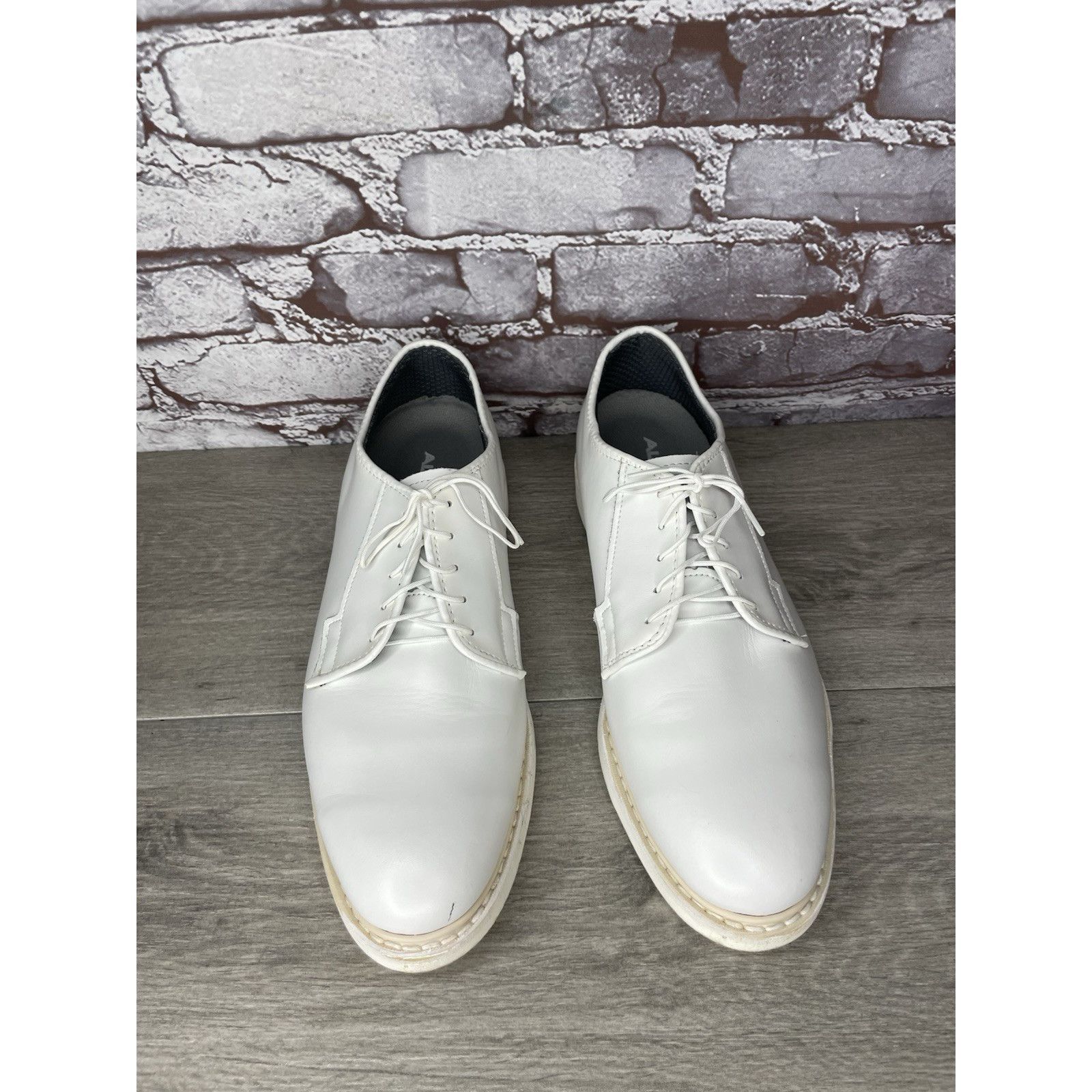 Altama Altama White Leather Oxford Dress Shoes Navy Military 629308 Size US 10 / EU 43 - 4 Thumbnail