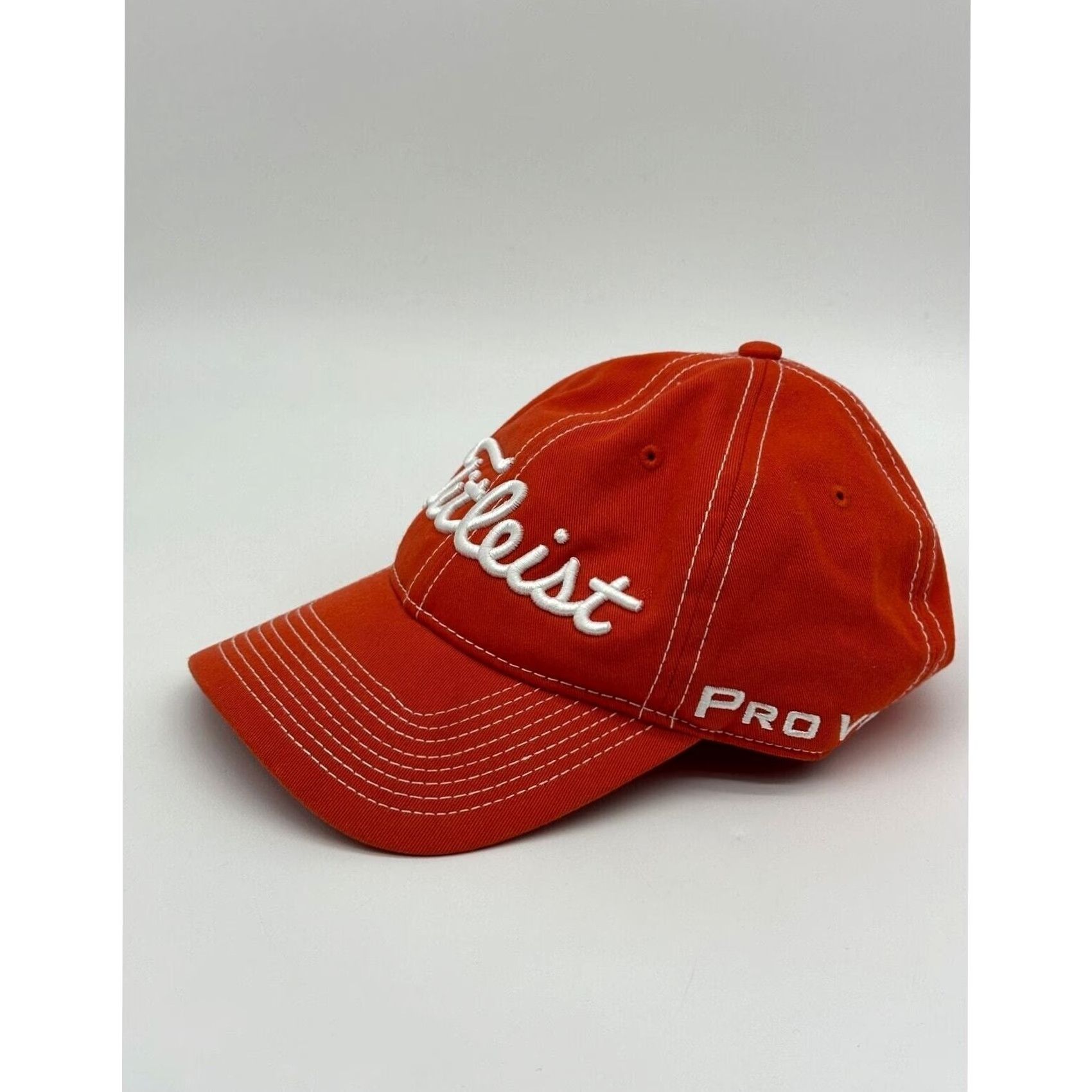 Titleist Titleist Hats Adult OSFA Pro V1 Orange Golf Cap Embroidered Athletic Sports Mens Size ONE SIZE - 3 Thumbnail