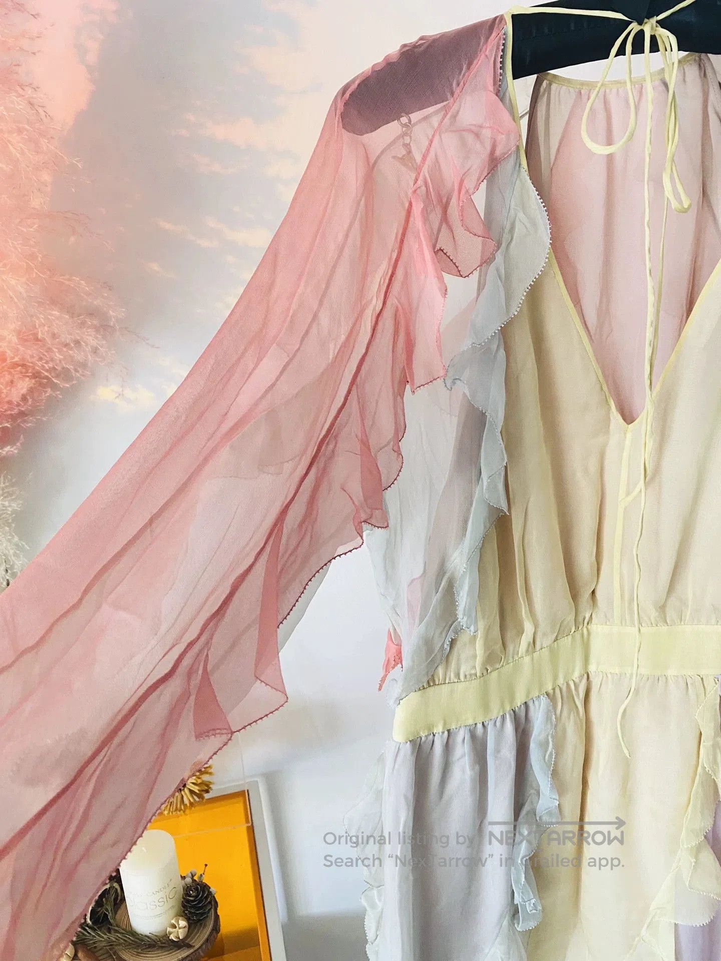 Valentino Valentino Rainbow Silk Dress. Size US M / EU 48-50 / 2 - 4 Thumbnail