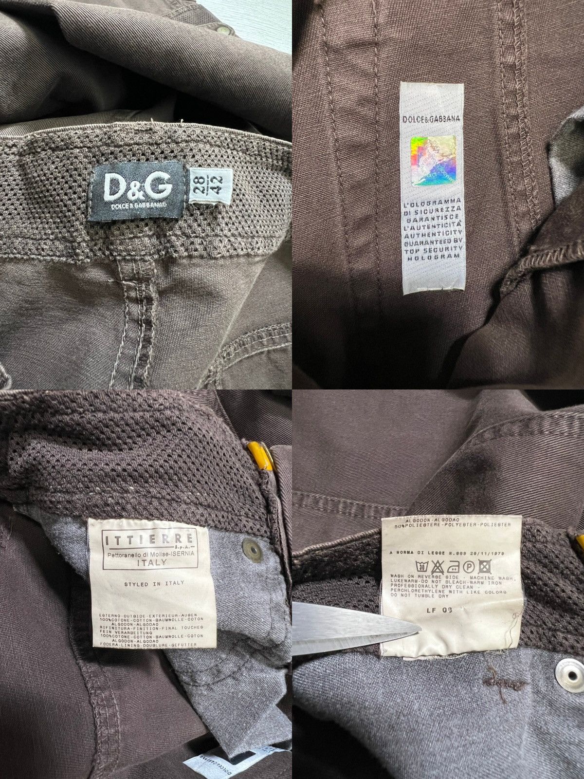 Dolce & Gabbana D&G - SS03 - Full Zip Parachute Aviator Cargo Pants Size US 28 / EU 44 - 19 Thumbnail