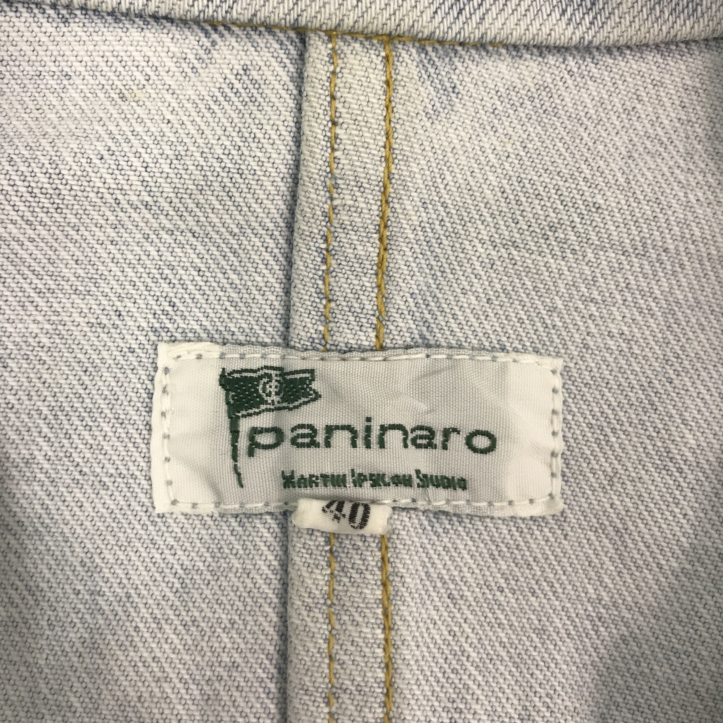 Japanese Brand Vtg paninaro Japan denim cropped design jacket Size US L / EU 52-54 / 3 - 10 Thumbnail