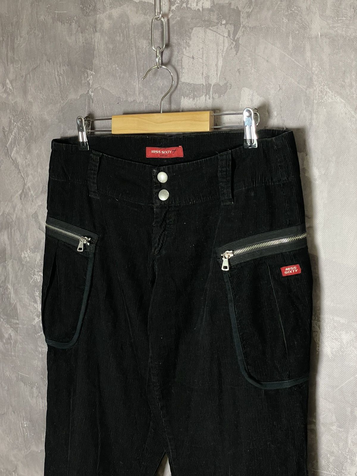Japanese Brand × Vintage MISS SIXTY Cargo Baggy Pants Flared Raver y2k opium Grunge Size US 30 / EU 46 - 5 Thumbnail