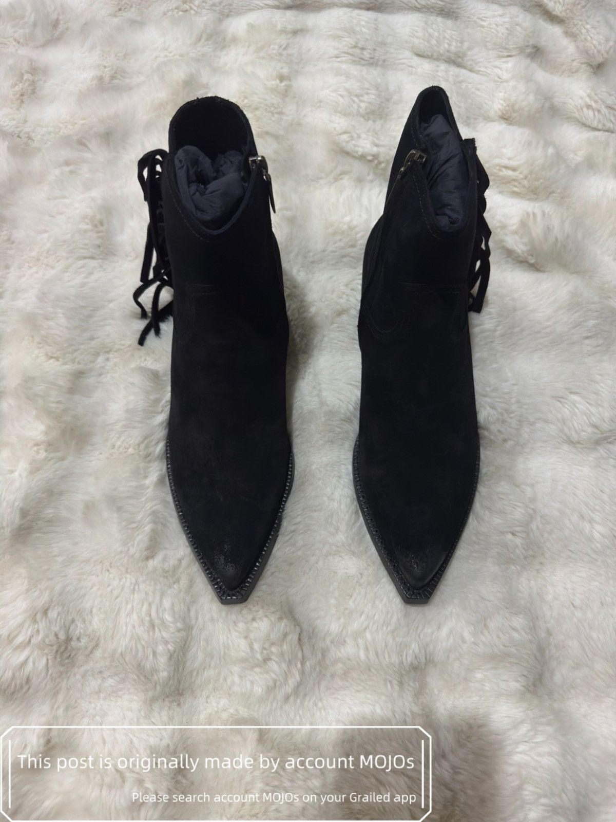 Saint Laurent Paris Sz 42 Saint Laurent Paris Lukas 40 Zip Frin Boots mojos1635 Size US 9 / EU 42 - 4 Thumbnail