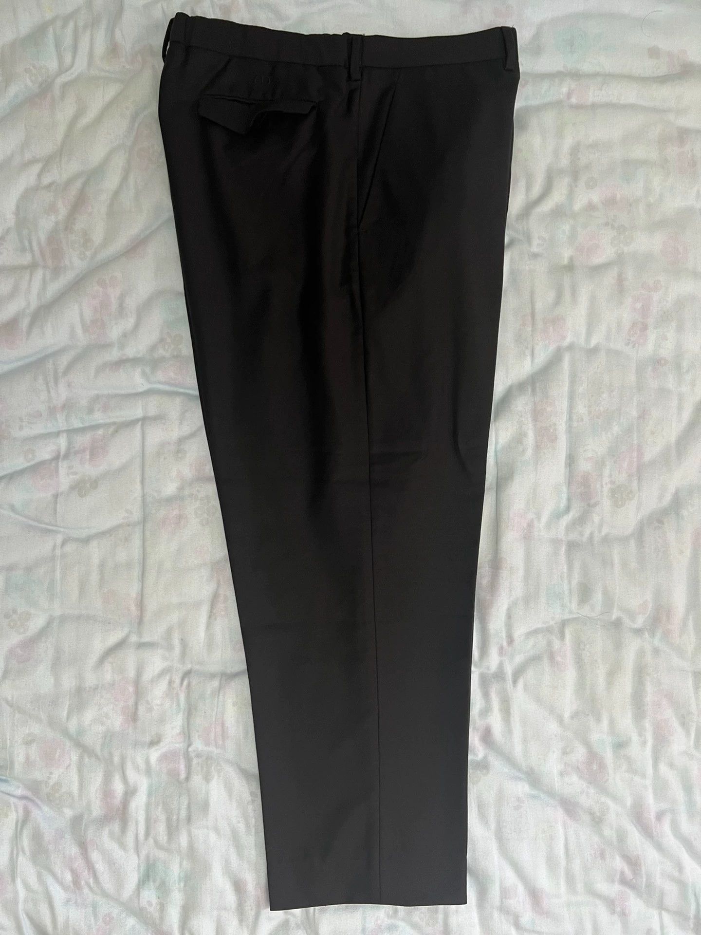Dior Dior CD Black Wool Men's 52 Normal Fit Trousers Size US 36 / EU 52 - 1 Thumbnail